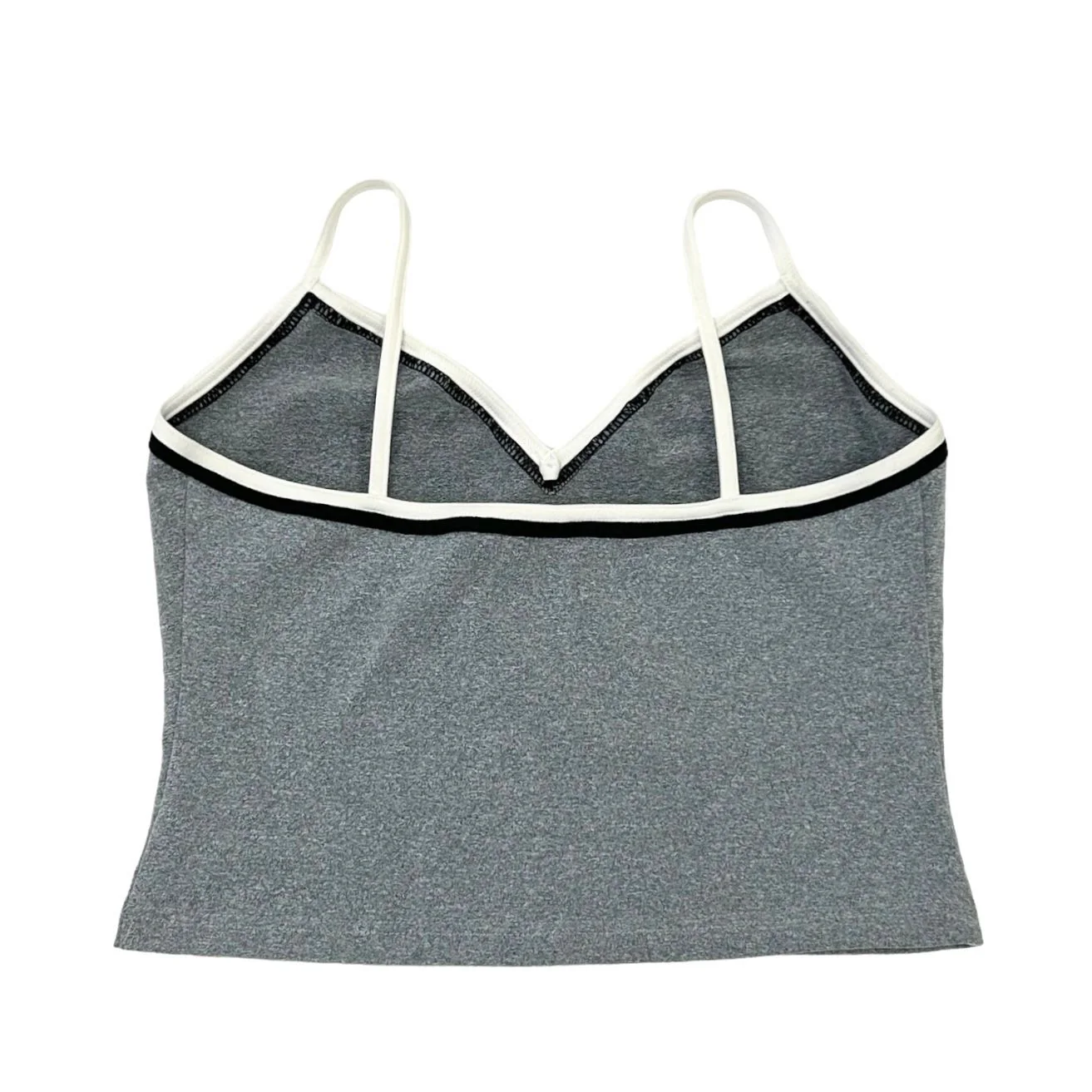 Chanel Grey Logo Crop Top - Image 2