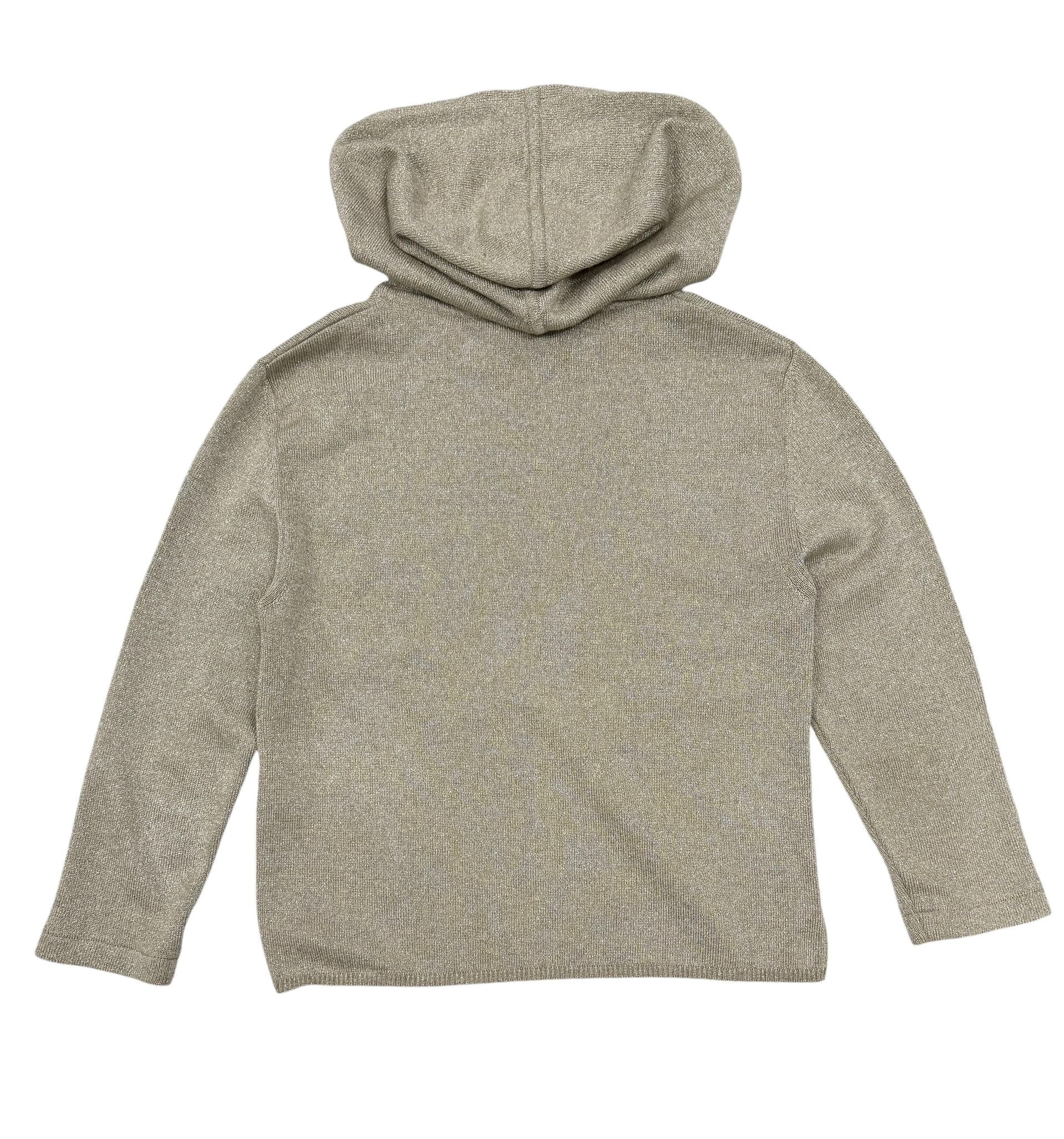 Chanel Grey Logo Hooded Pullover - Image 2