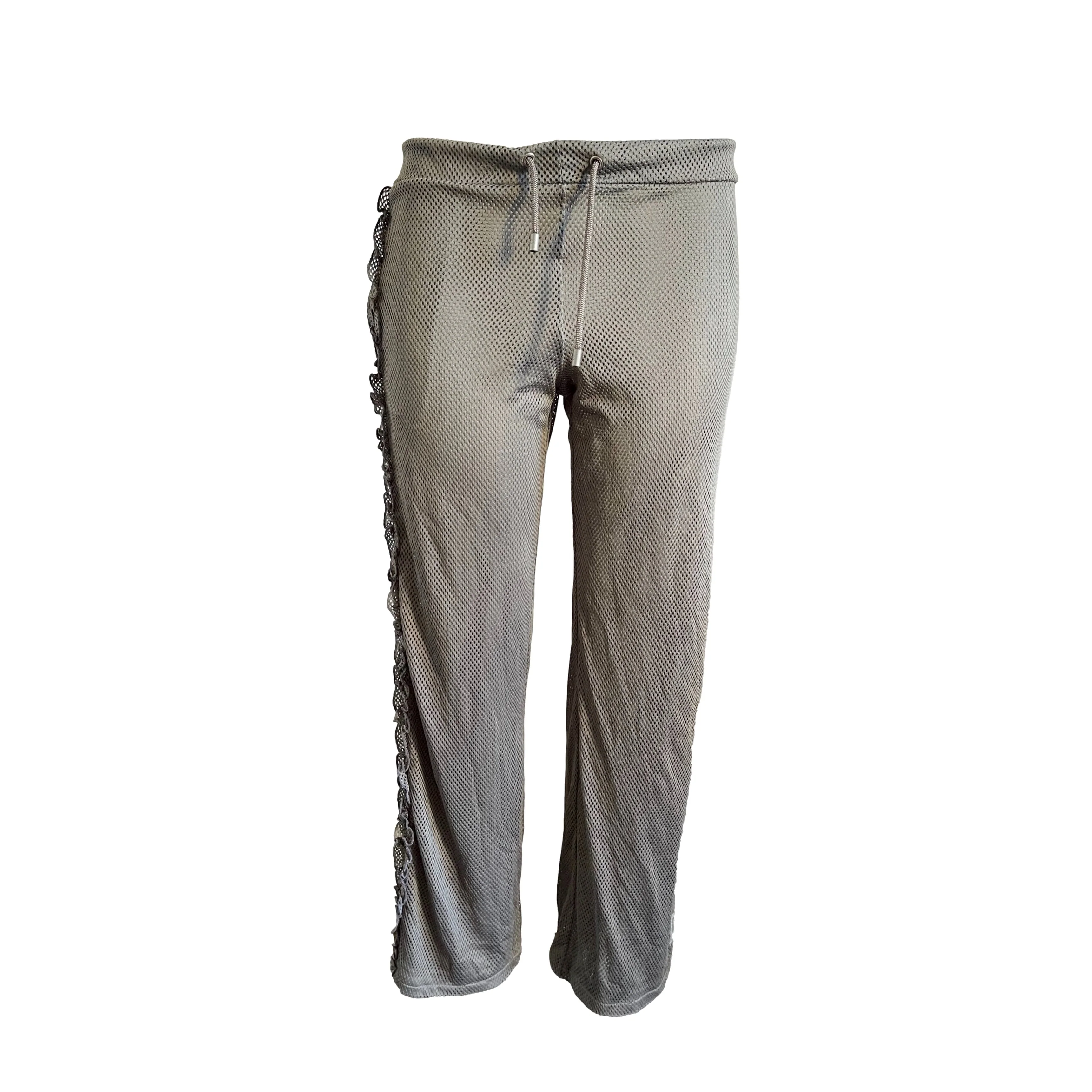Chanel Grey Mesh Logo Pants 💰 - Image 2
