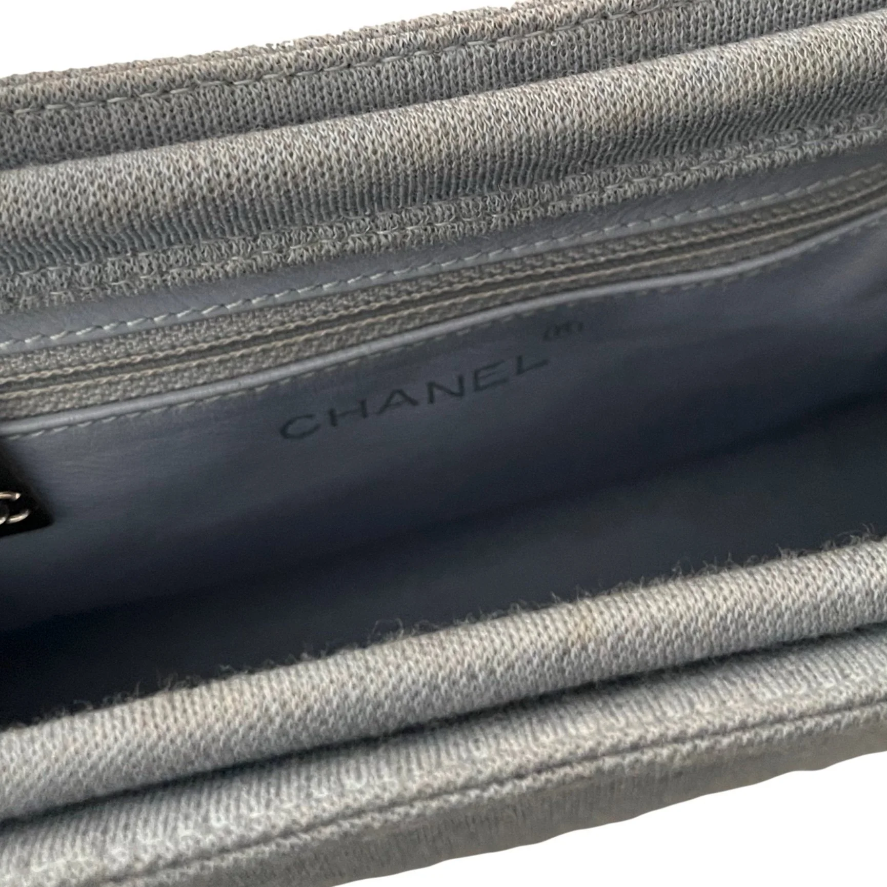 Chanel Grey Mini Metal Top Handle Bag - Image 4