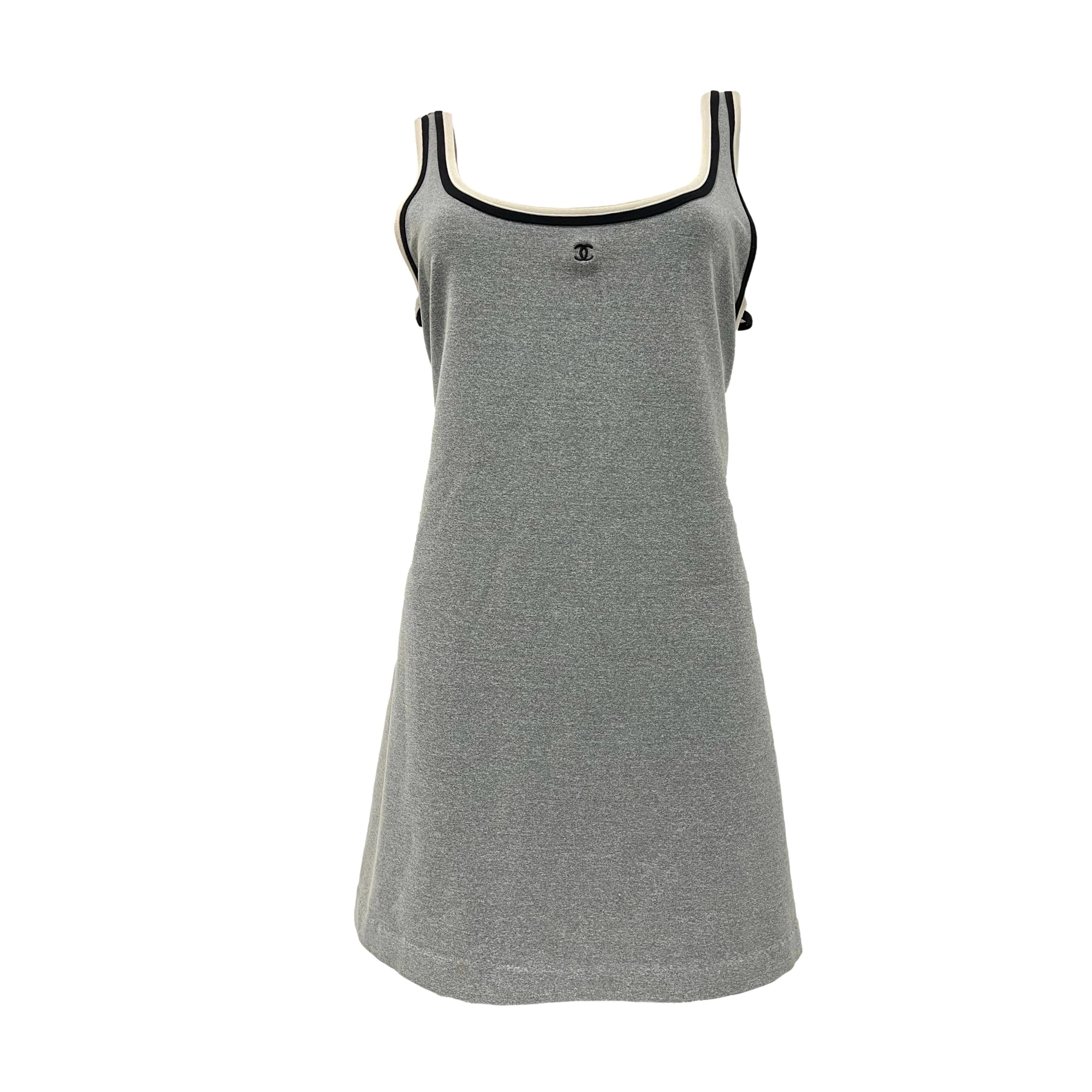 Chanel Grey Sport Logo Dress