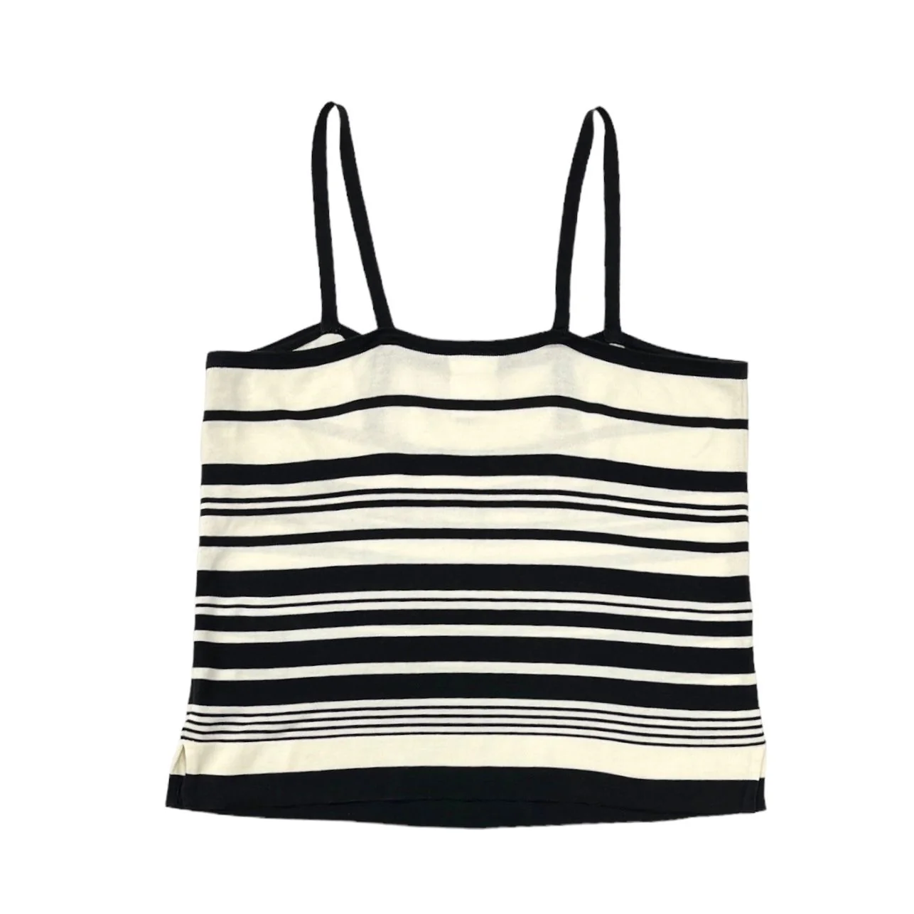 Chanel Black Stripe Logo Tank Top - Image 2