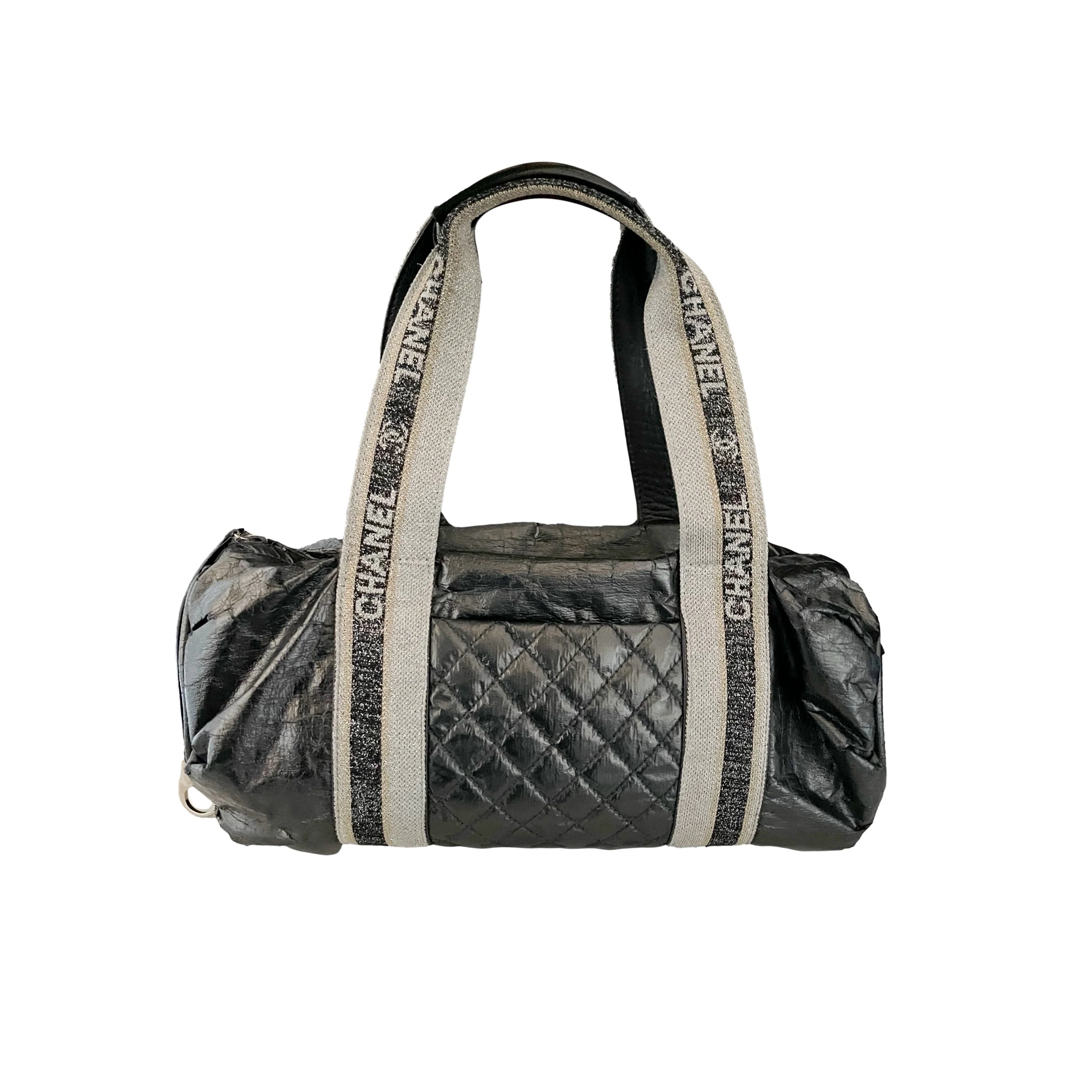 Chanel Gunmetal Mini Barrel Bag - Image 2