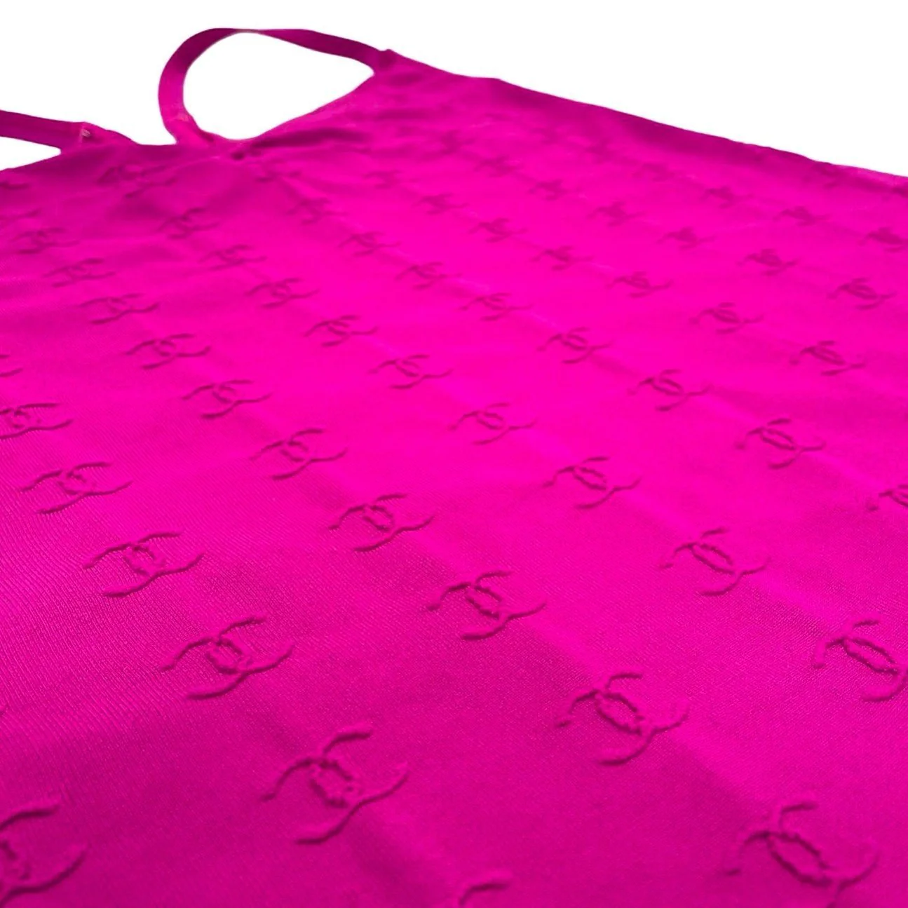 Chanel Hot Pink Logo Playsuit - Image 3