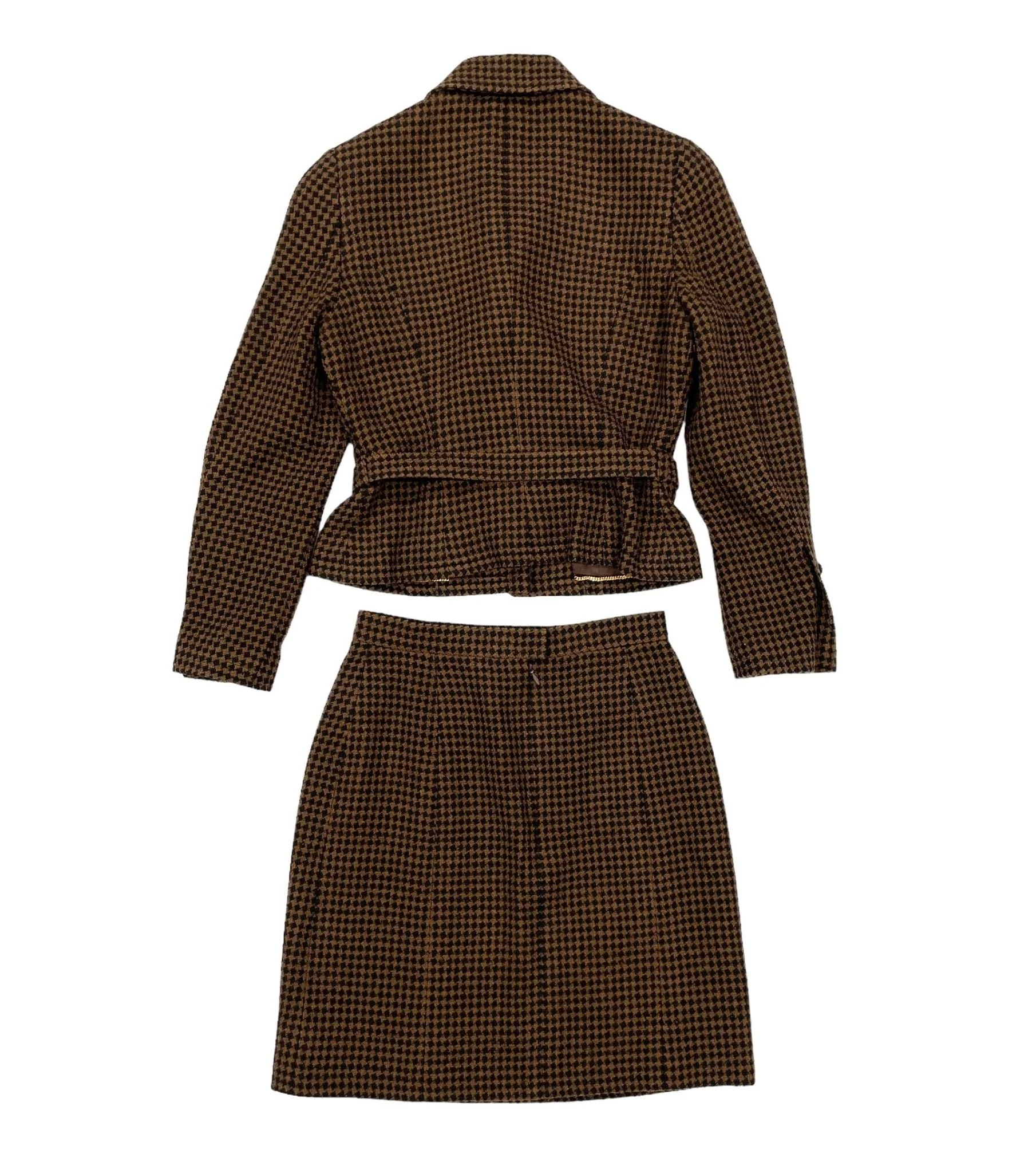 Chanel Houndstooth Skirt Set - Image 3