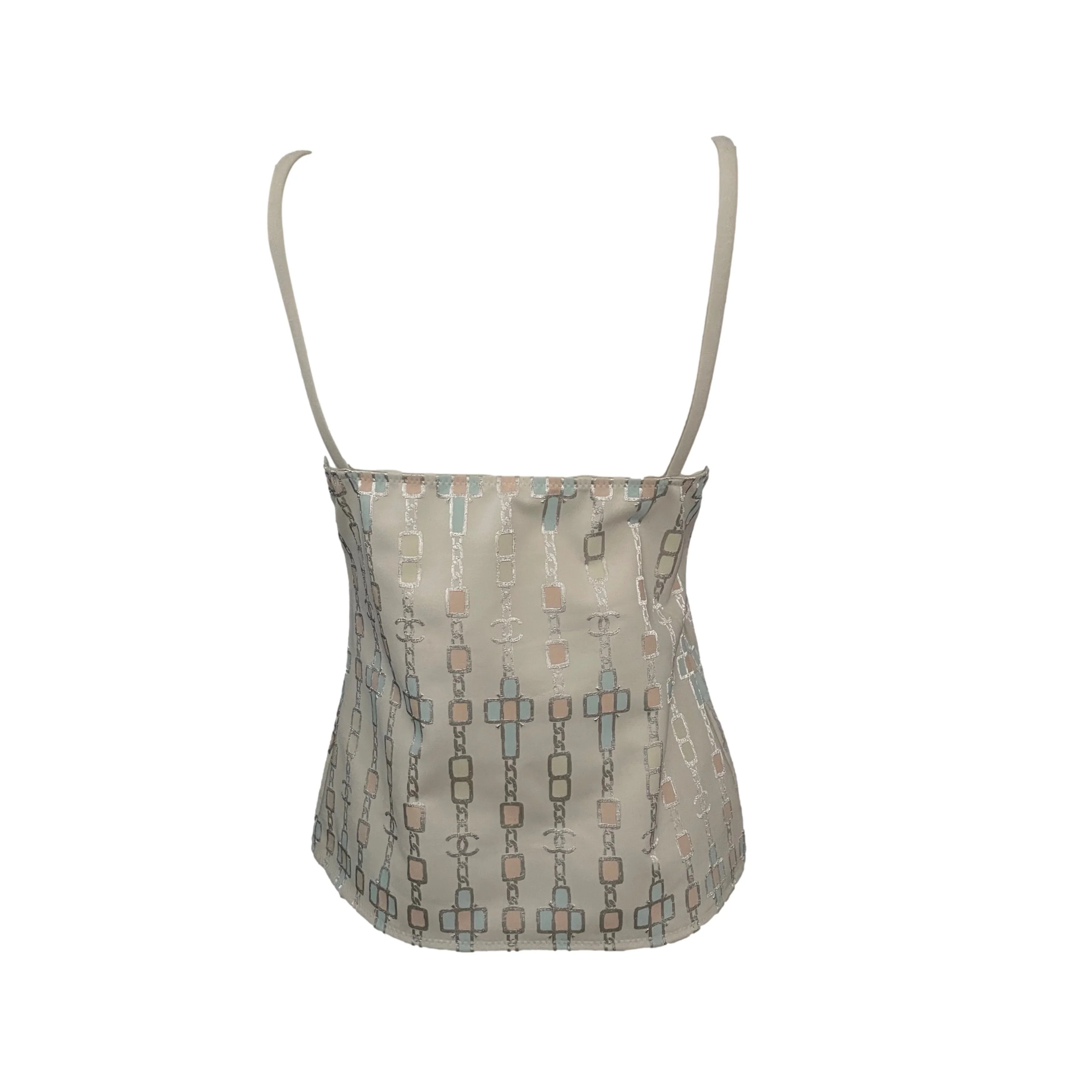 Chanel Iridescent Chain Logo Tank Top - Image 2