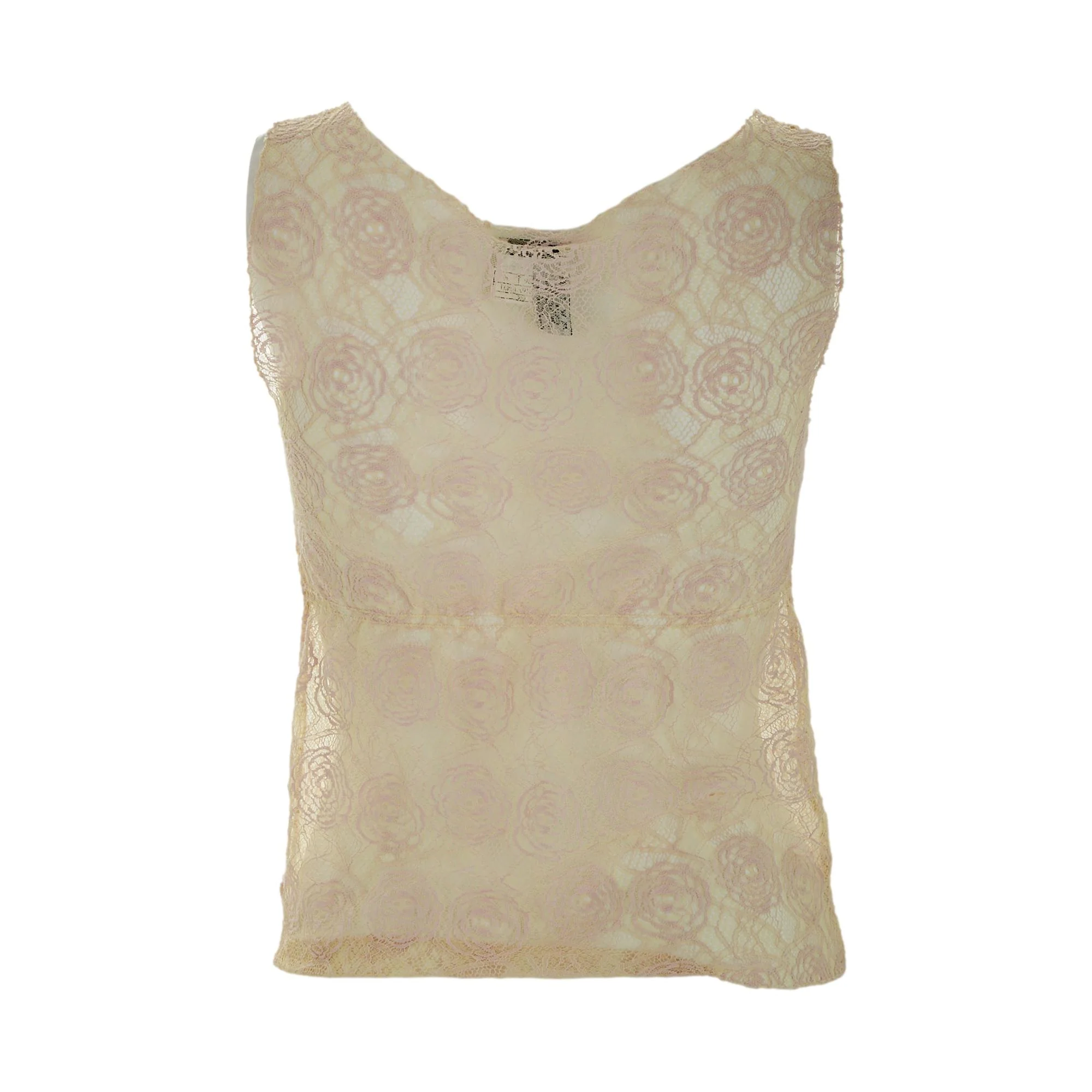Chanel Lace Cameilia Sheer Tank - Image 3