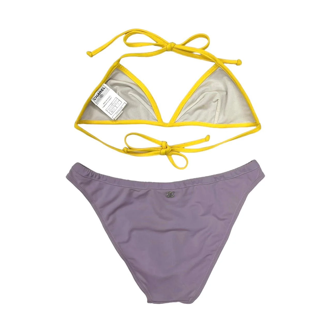 Chanel Lavendar + Yellow Bikini - Image 2