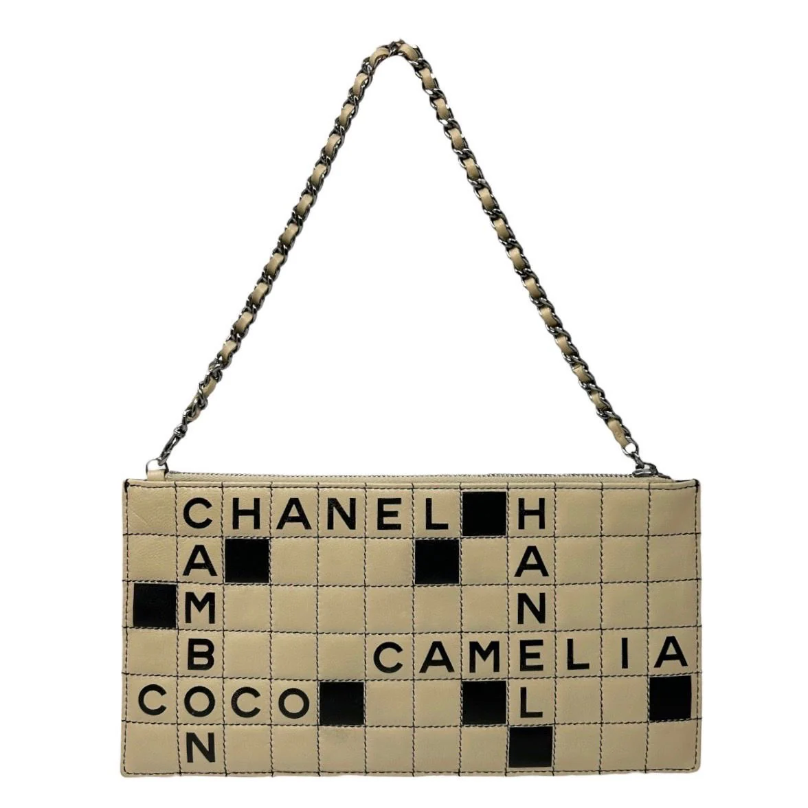 Chanel Leather Crossword Shoulder Bag - Image 2
