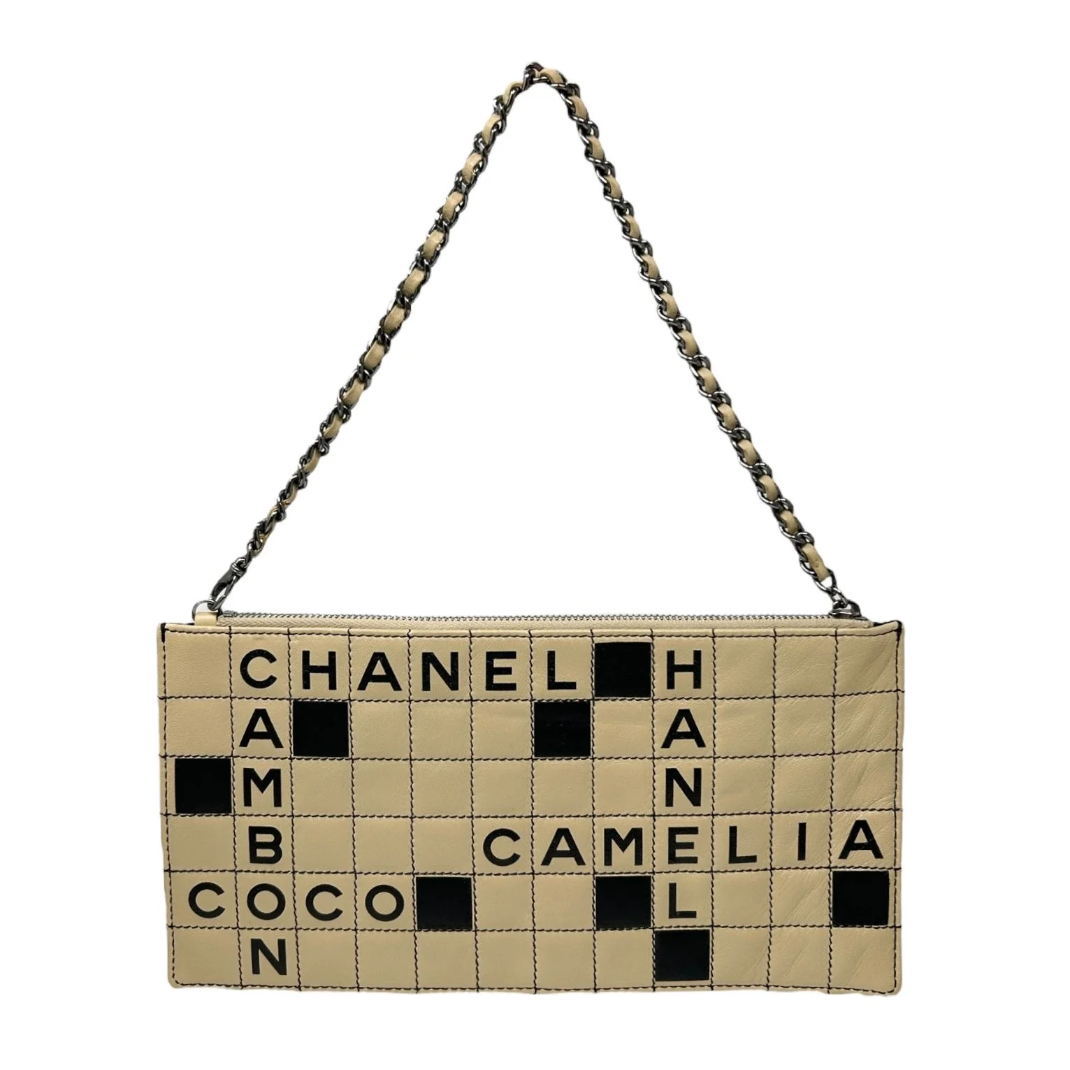 Chanel Leather Crossword Shoulder Bag - Image 2