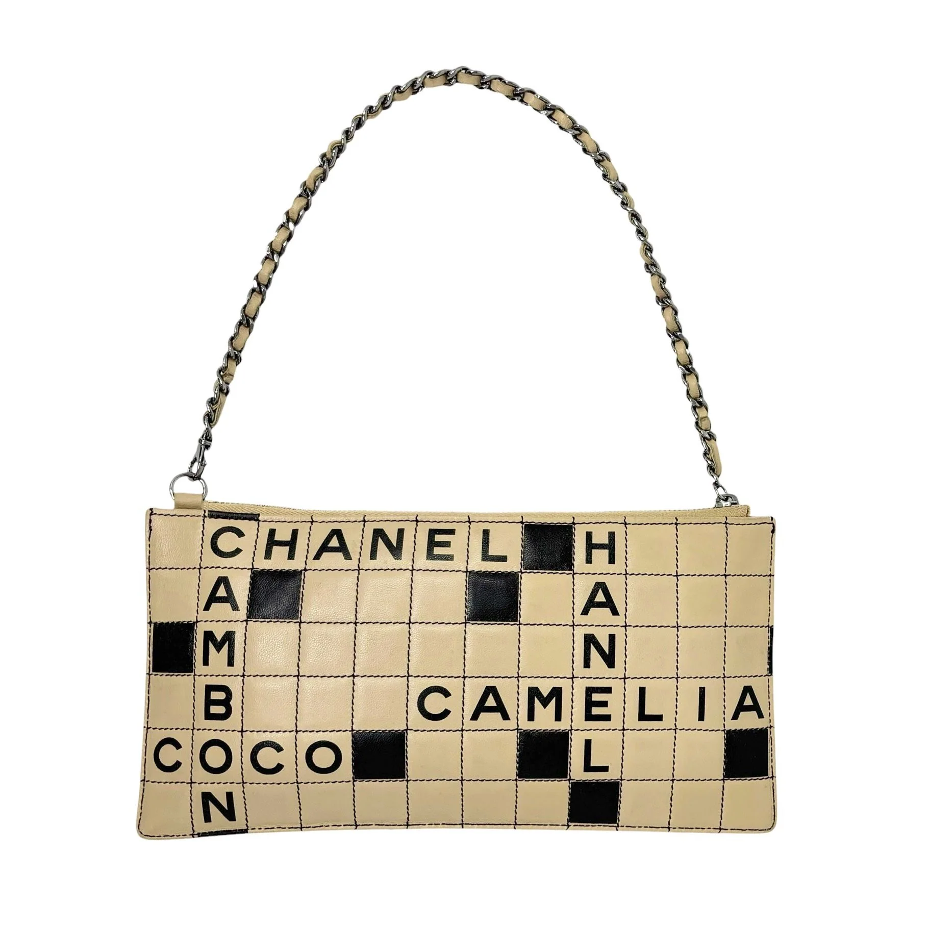 Chanel Leather Crossword Shoulder Bag - Image 2