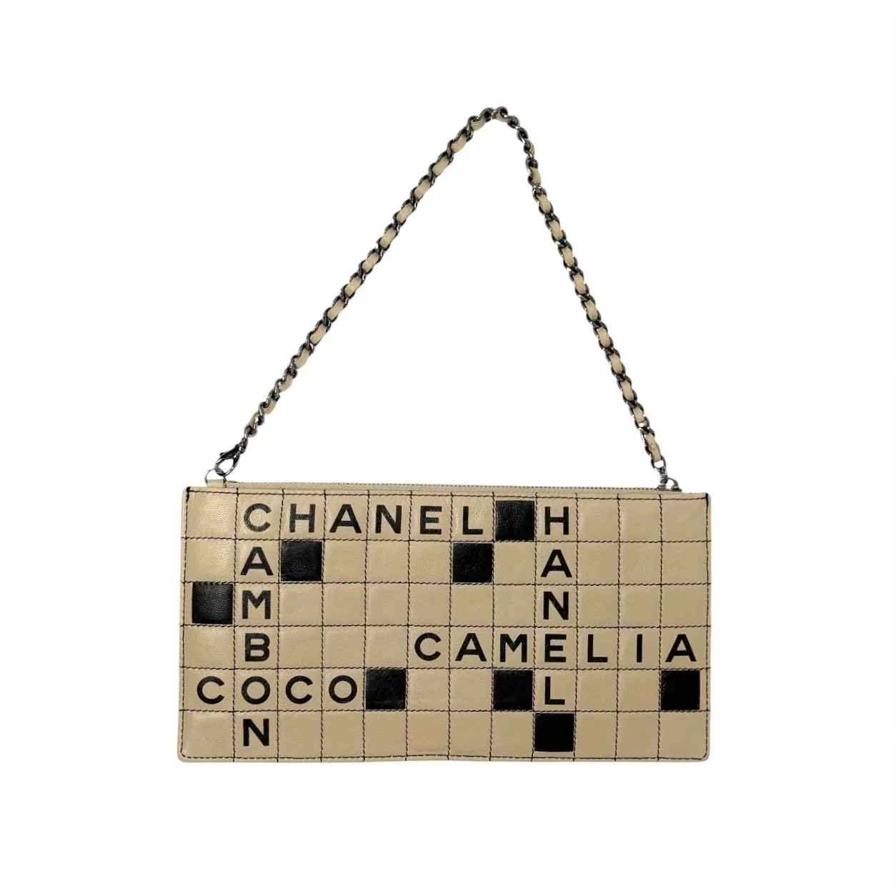 Chanel Leather Crossword Shoulder Bag