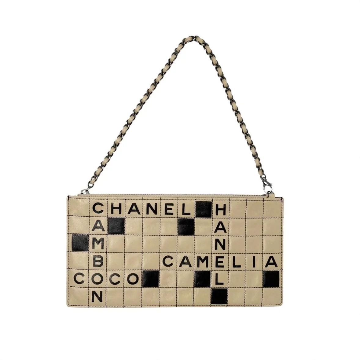Chanel Leather Crossword Shoulder Bag - Image 2