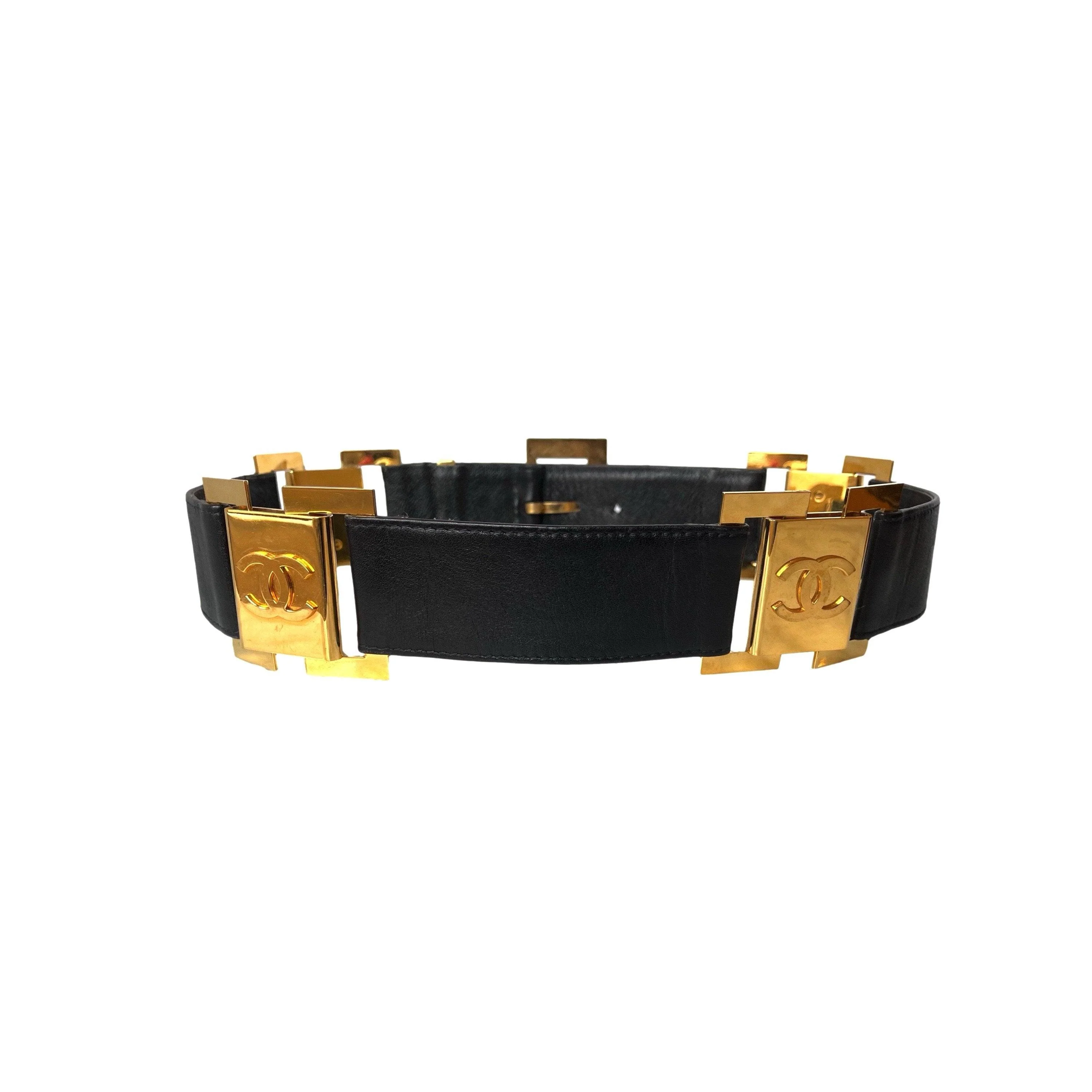 Chanel Leather Jumbo Logo Belt - Image 2
