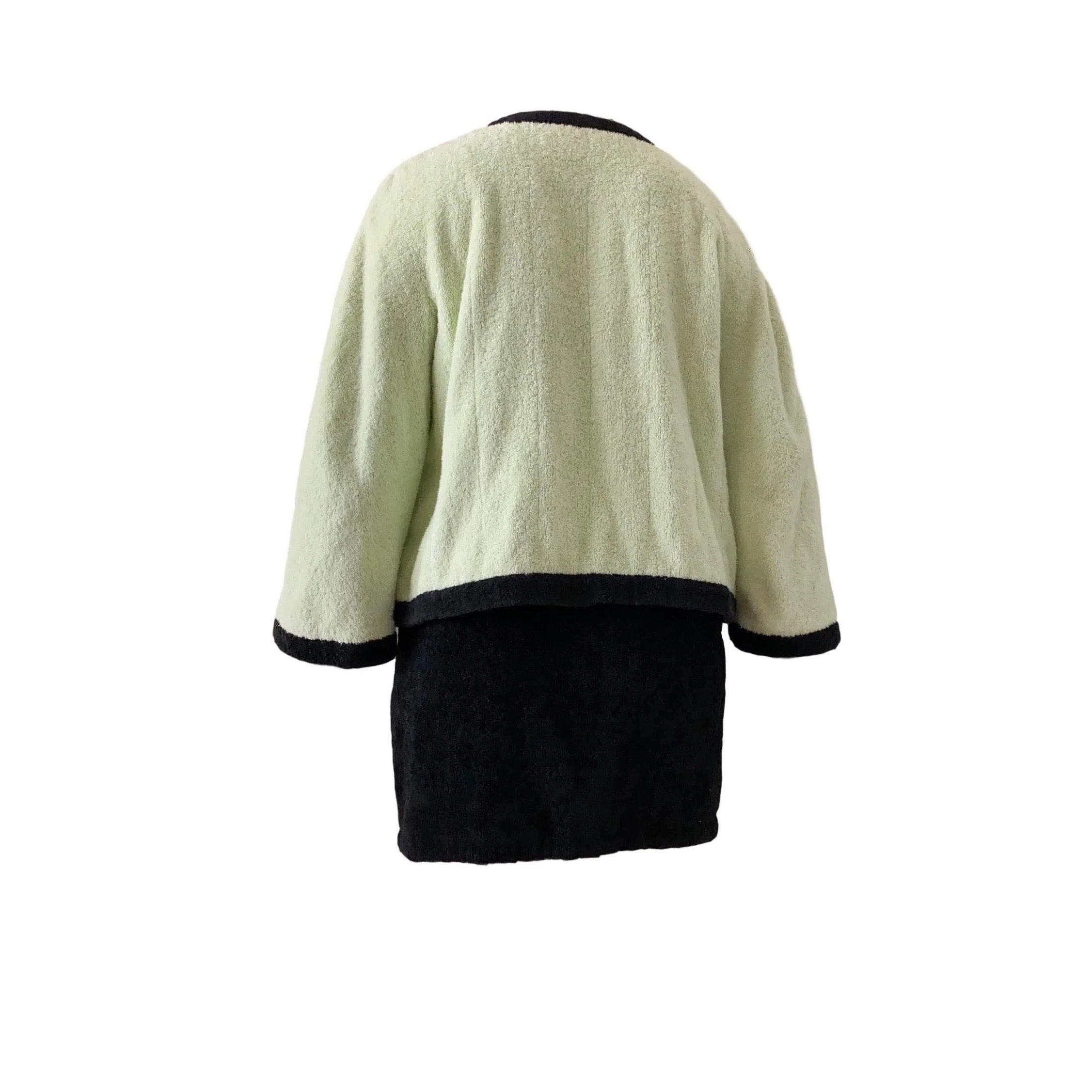 Chanel Lime Green Terry Cloth Set - Image 2