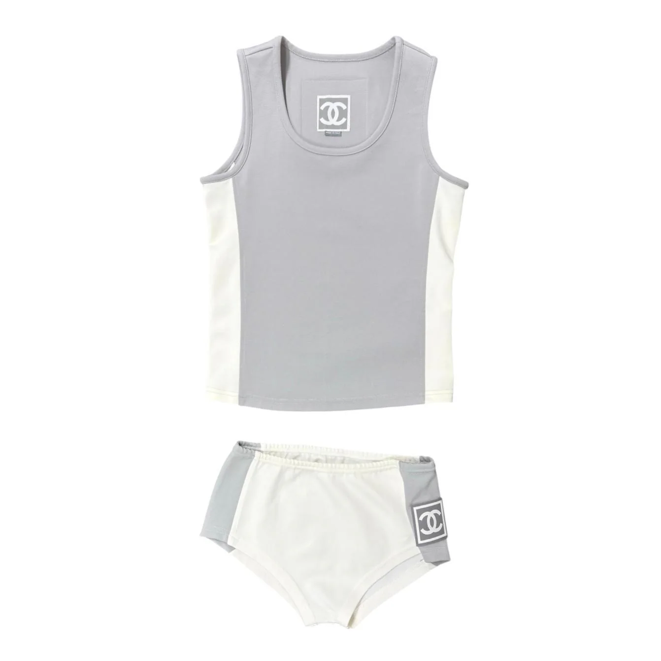 Chanel Logo Two Tone Sport Set - Image 2