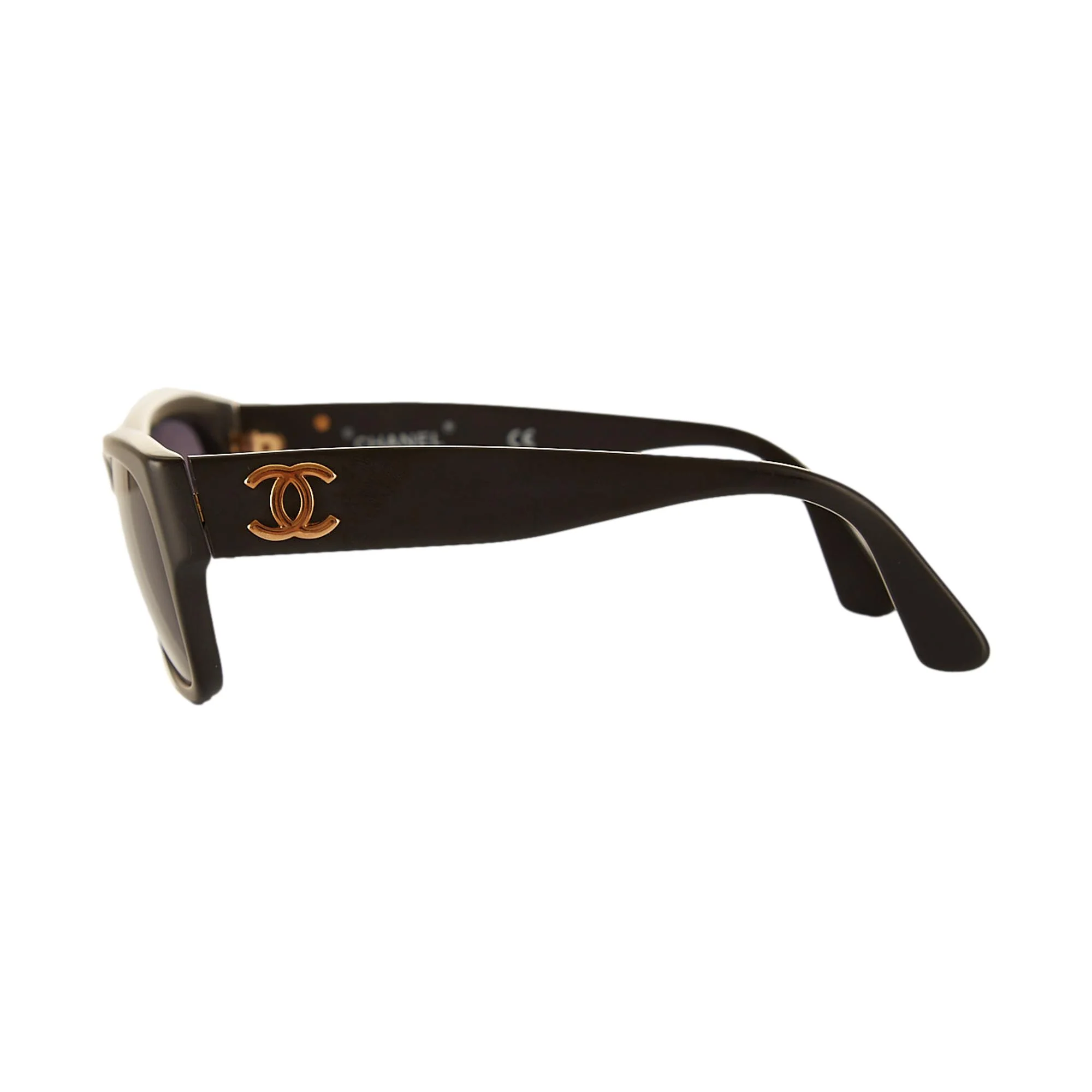 Chanel Matte Black Sunglasses - Image 3
