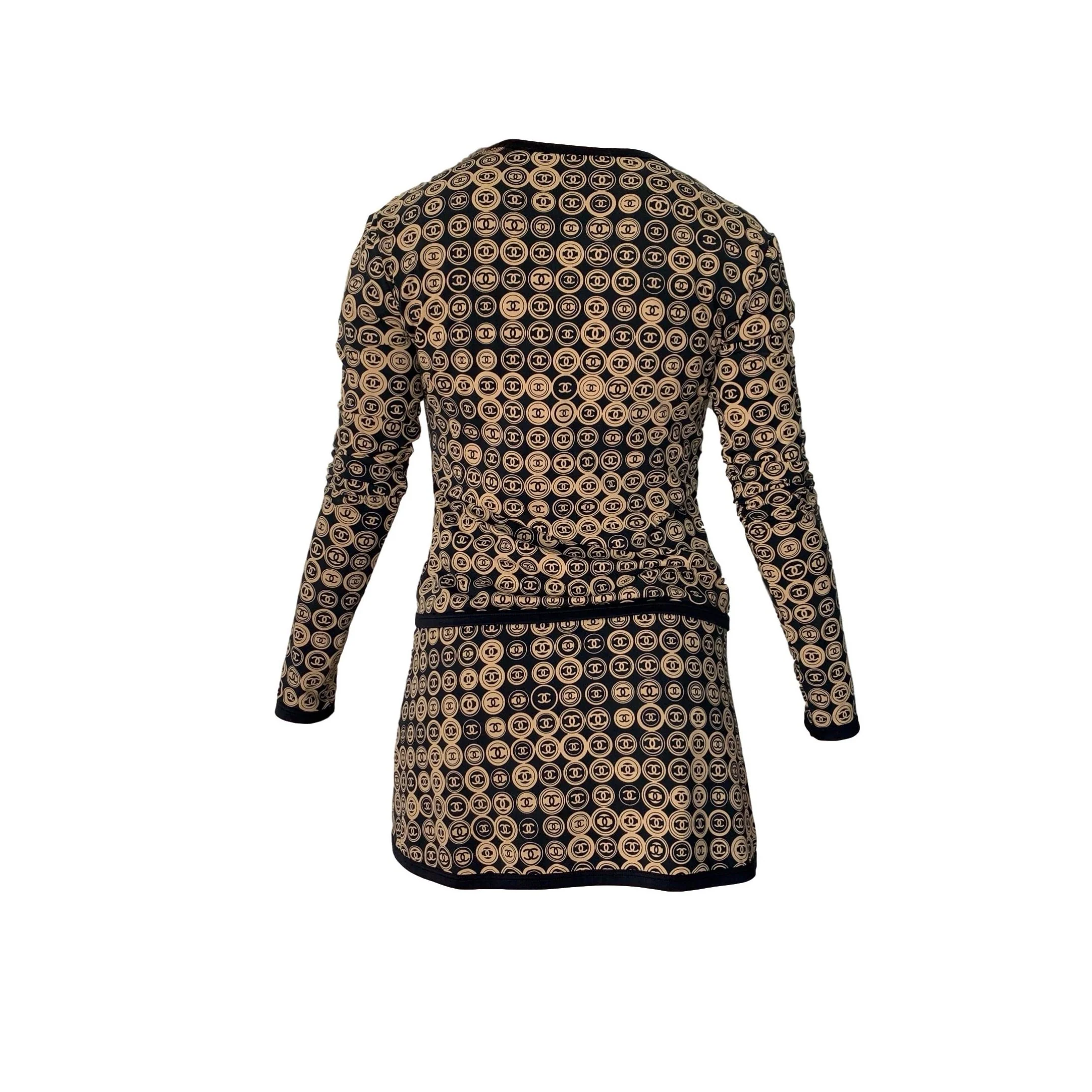 Chanel Medallion Logo Skirt Set - Image 2