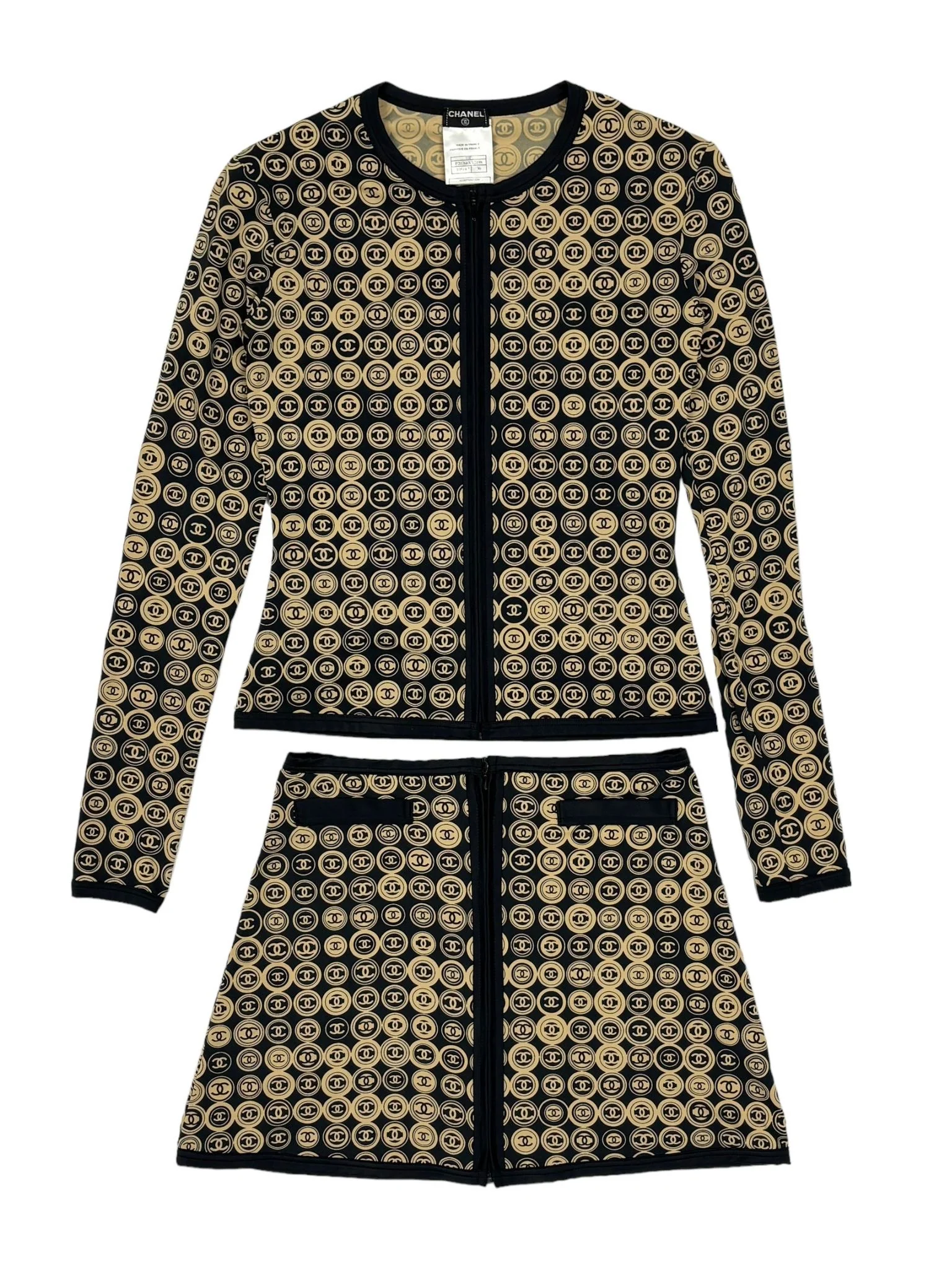 Chanel Medallion Logo Skirt Set - Image 3