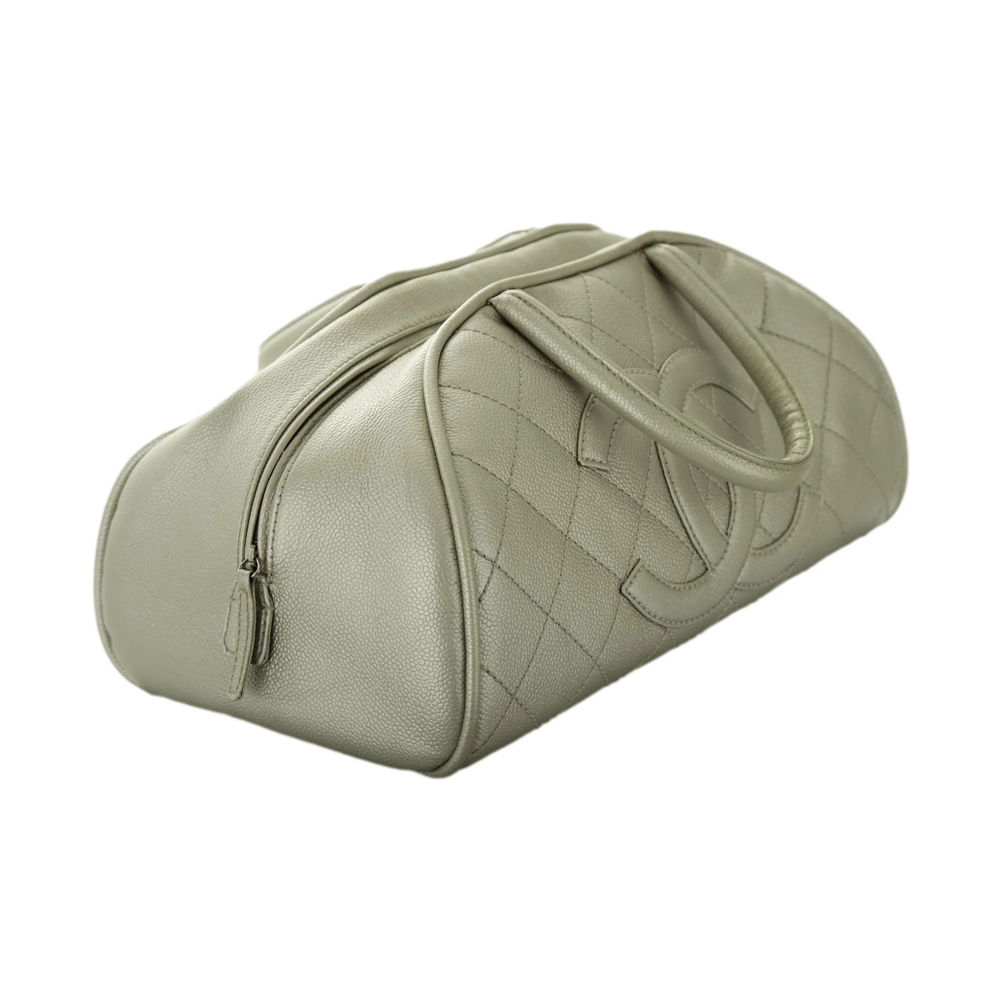 Chanel Metallic Quilted Top Handle Bag - Image 4