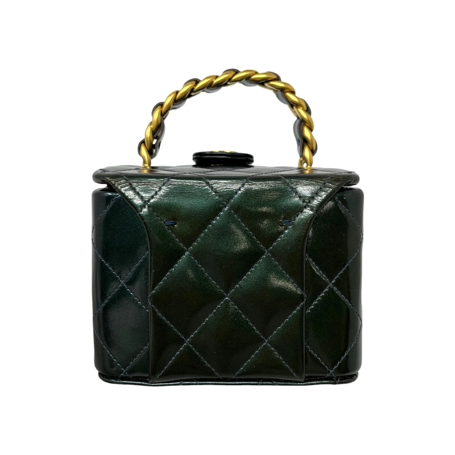 Chanel Micro Green Top Handle Bag - Image 6