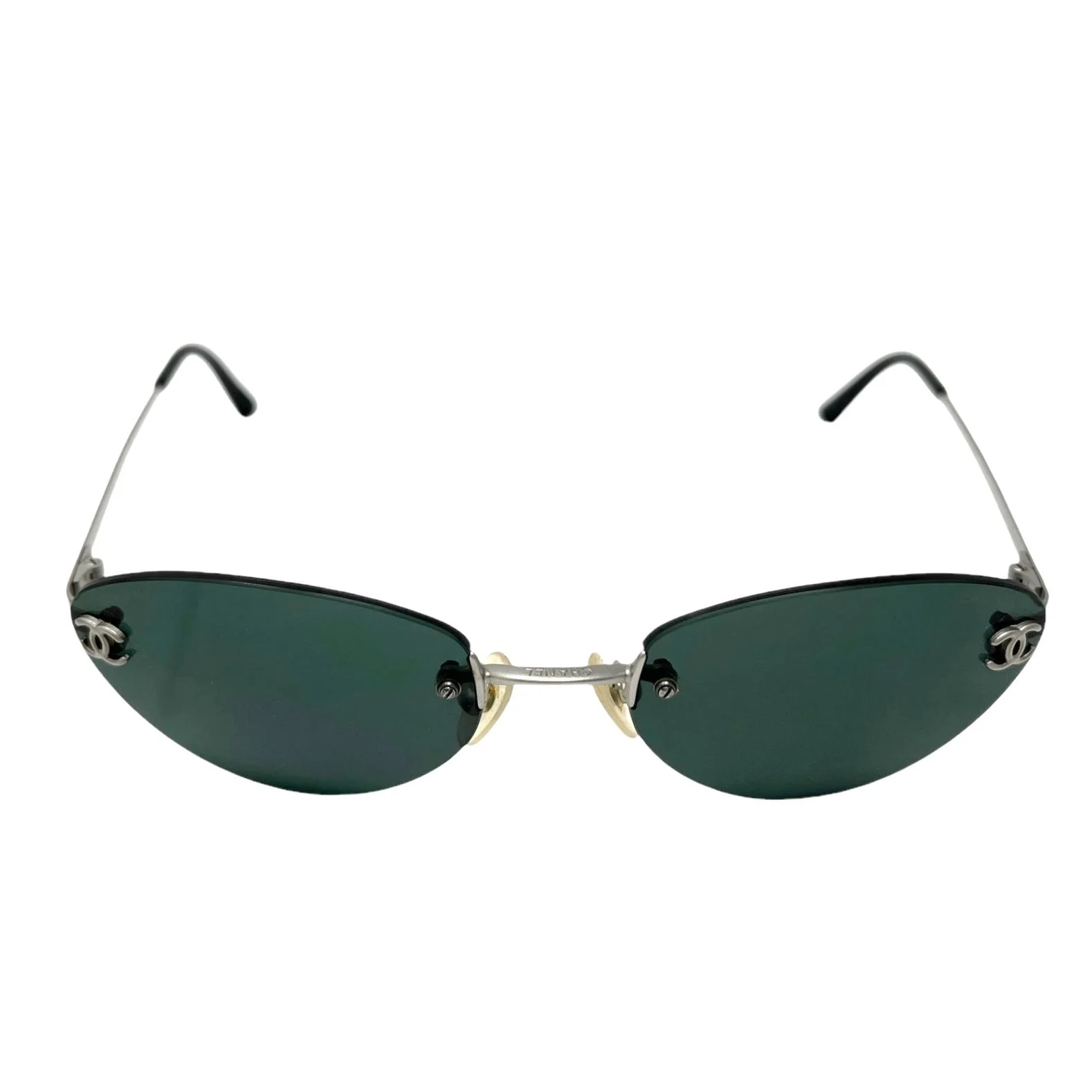 Chanel Mini Dark Blue Logo Sunglasses - Image 3