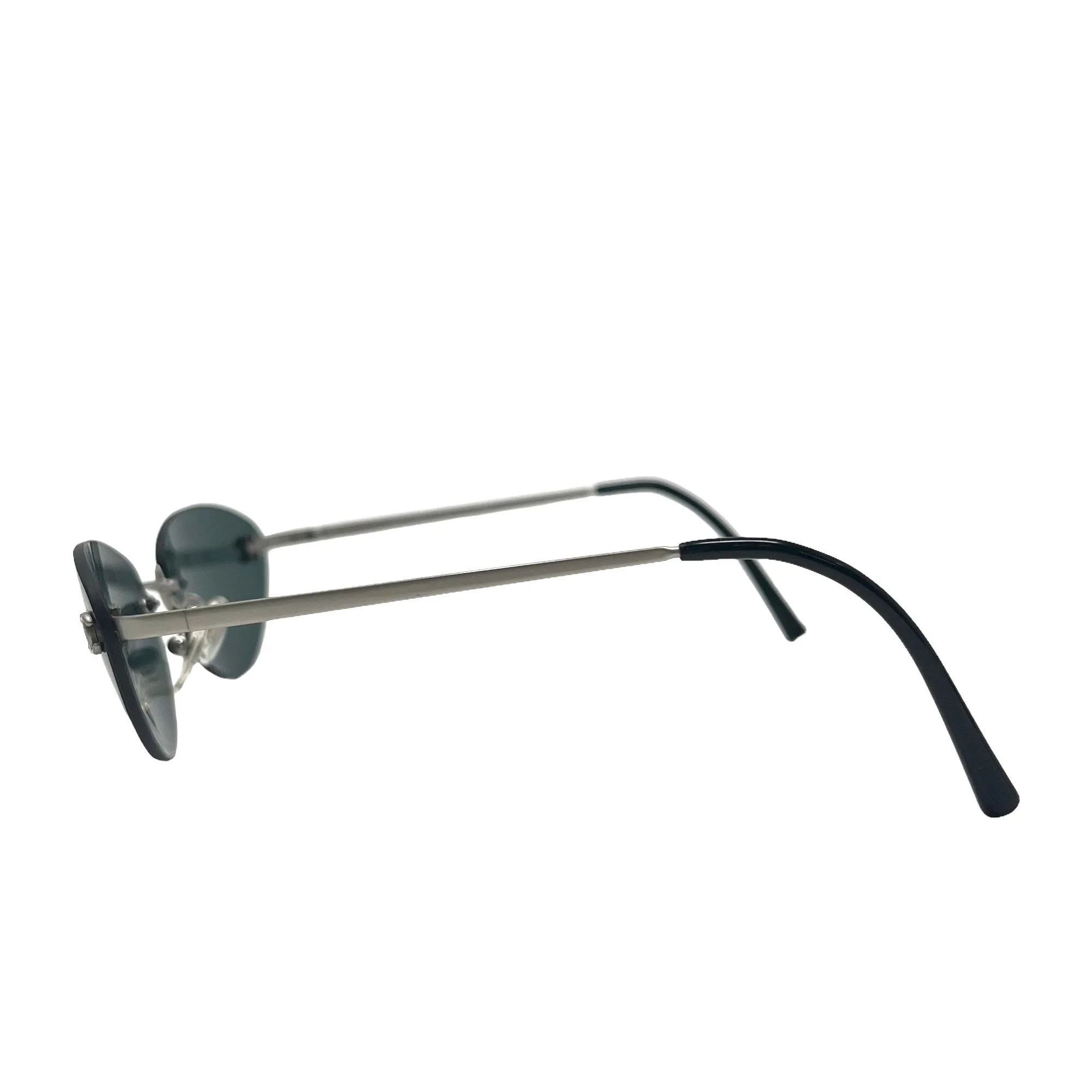 Chanel Mini Dark Blue Logo Sunglasses - Image 3