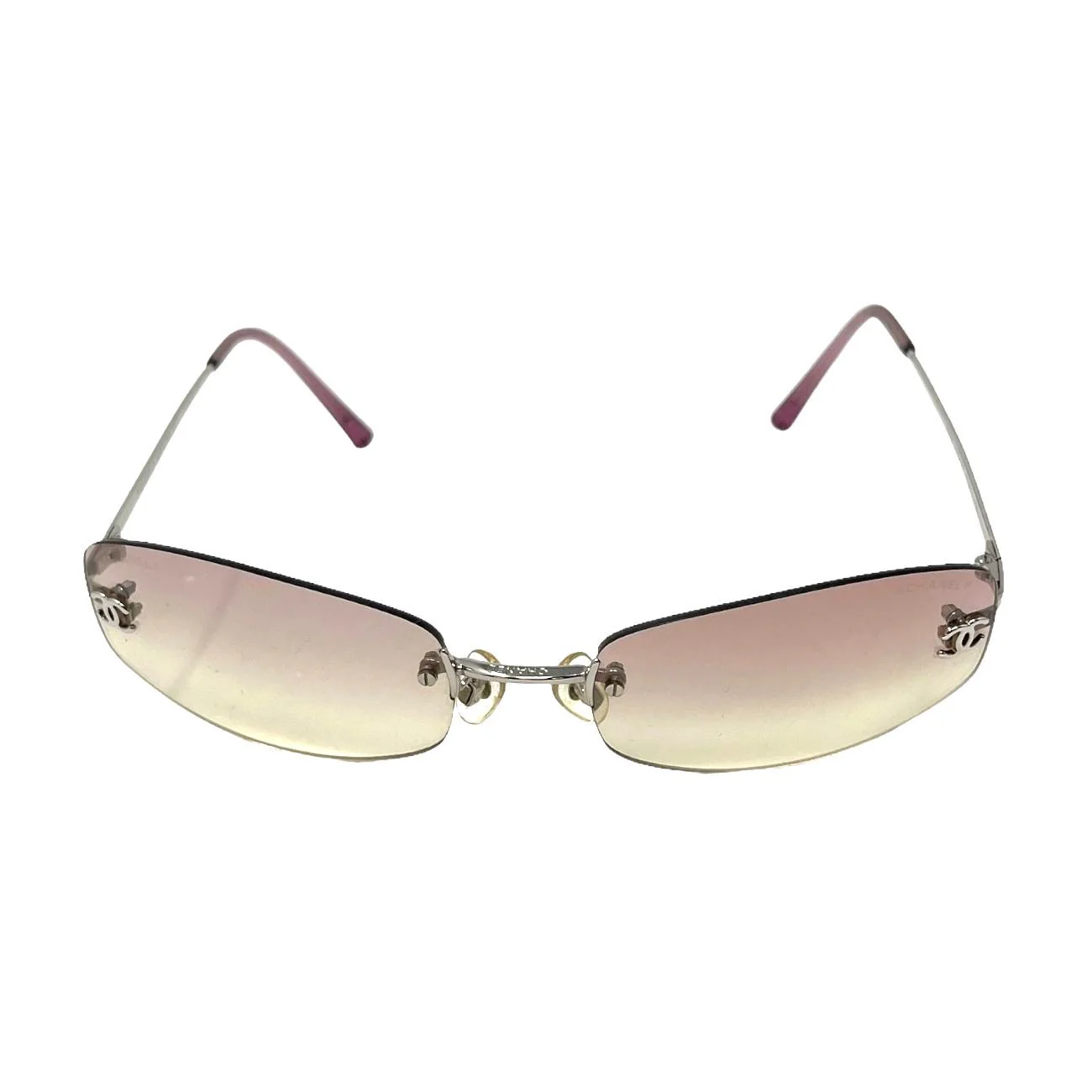 Chanel Mini Pink Ombre Logo Sunglasses - Image 2