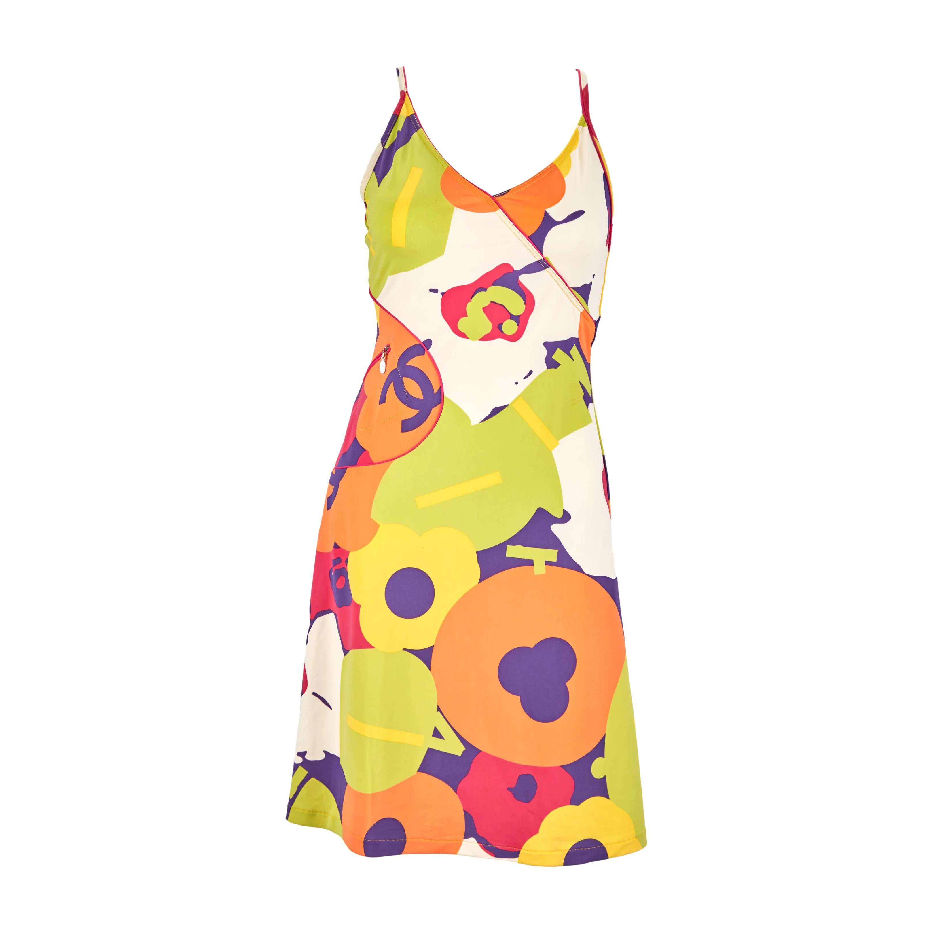 Chanel Multicolor Logo Dress