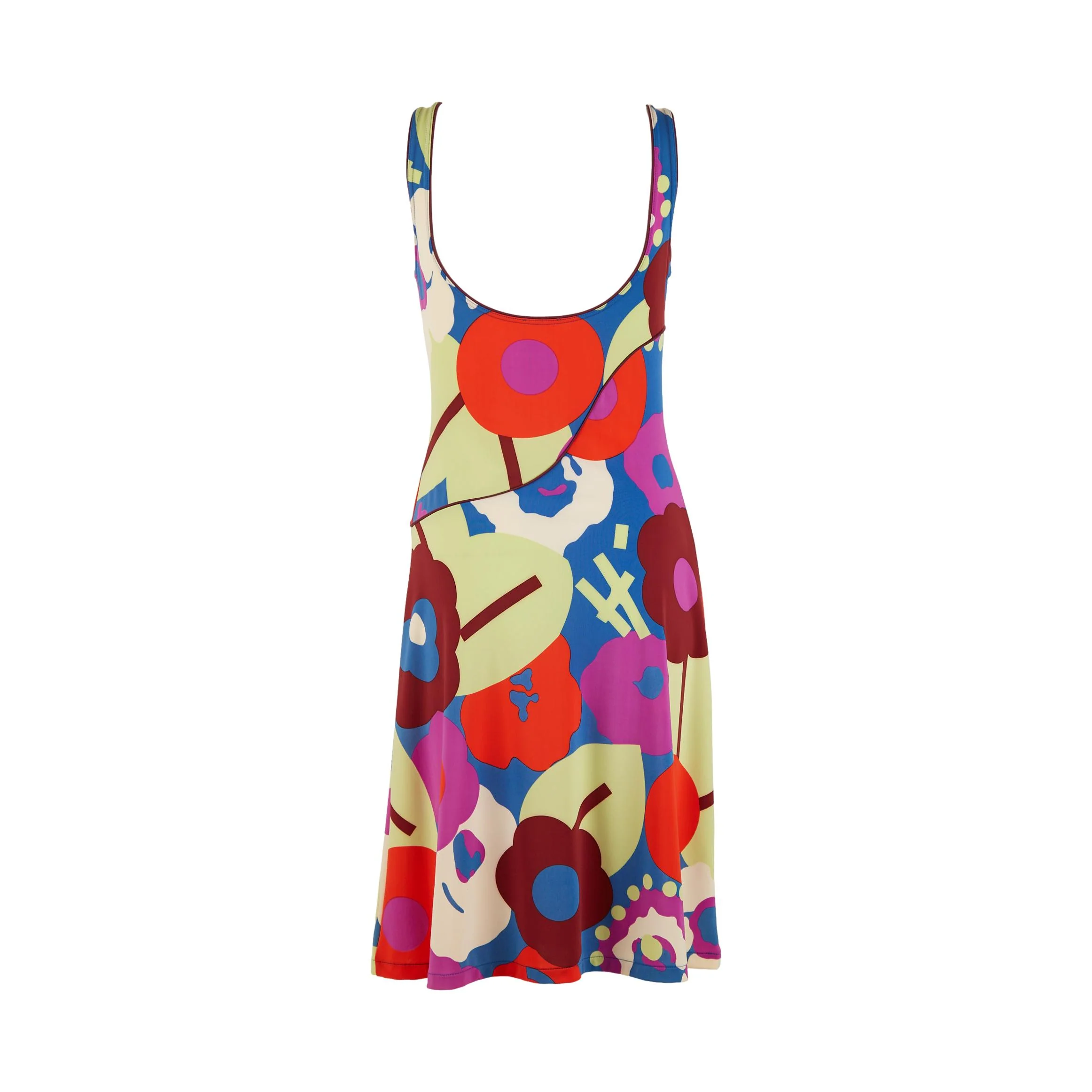 Chanel Multicolor Logo Print Dress - Image 2
