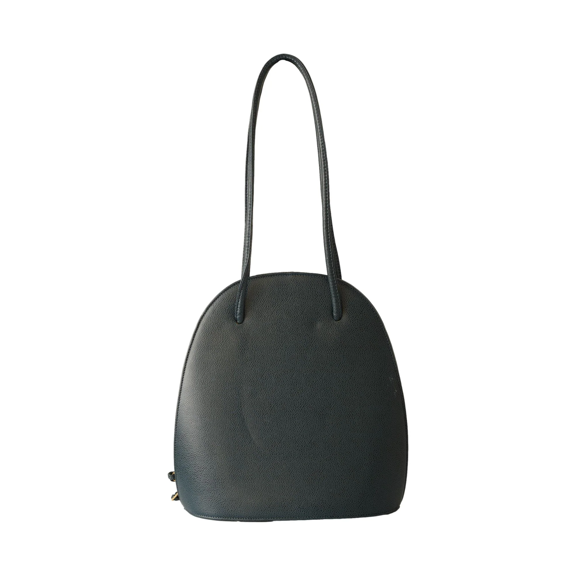 Chanel Navy Caviar Leather Logo Shoulder Bag - Image 2