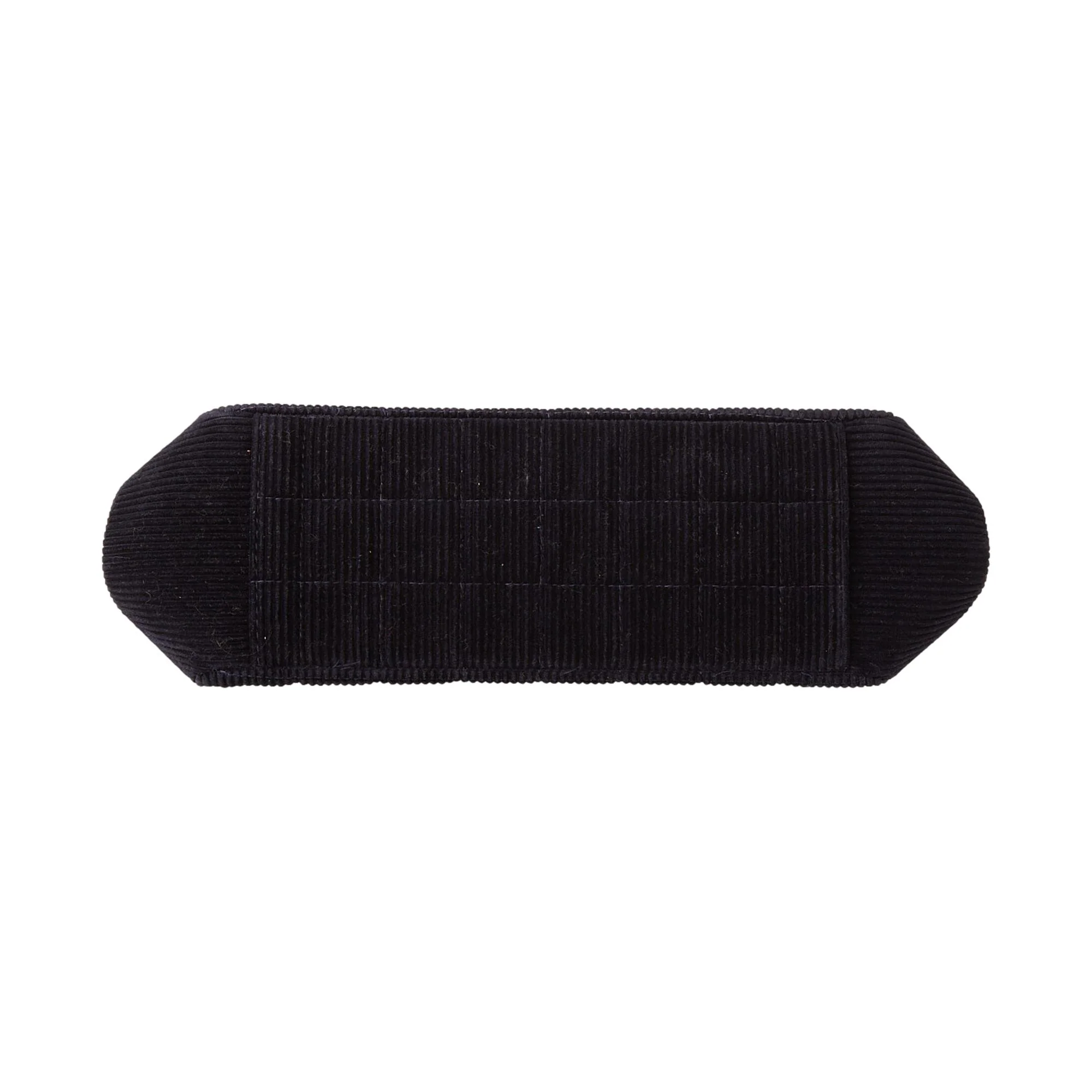 Chanel Navy Corduroy Quilted Logo Shoulder Bag - Image 3