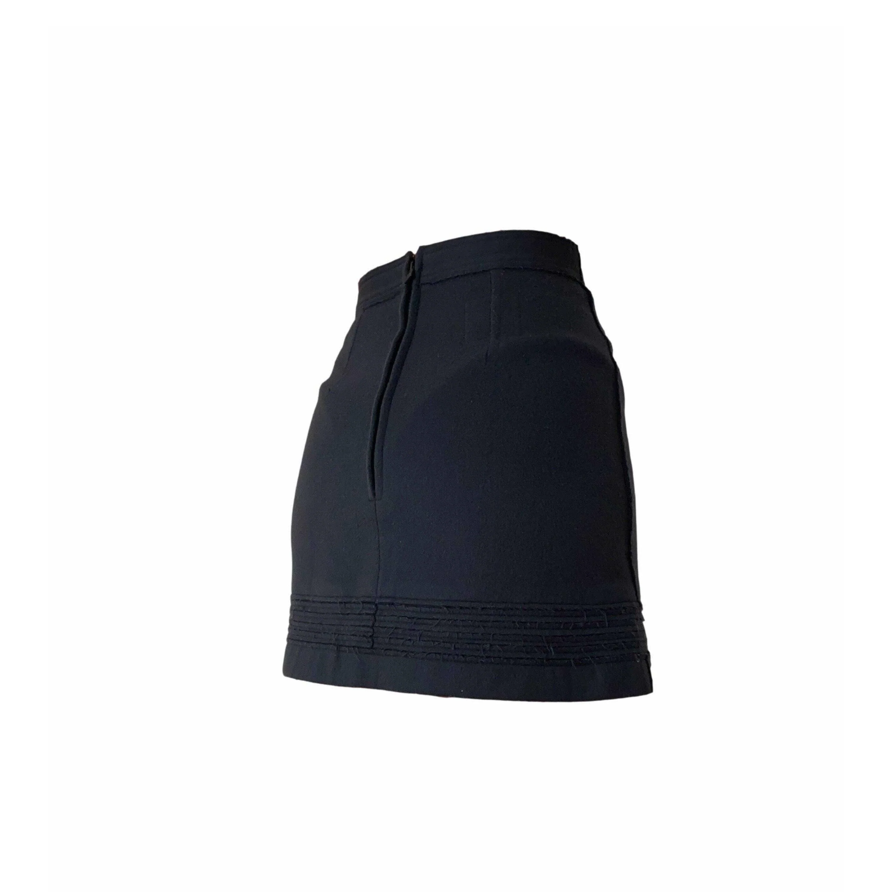 Chanel Navy Logo Skirt - Image 2