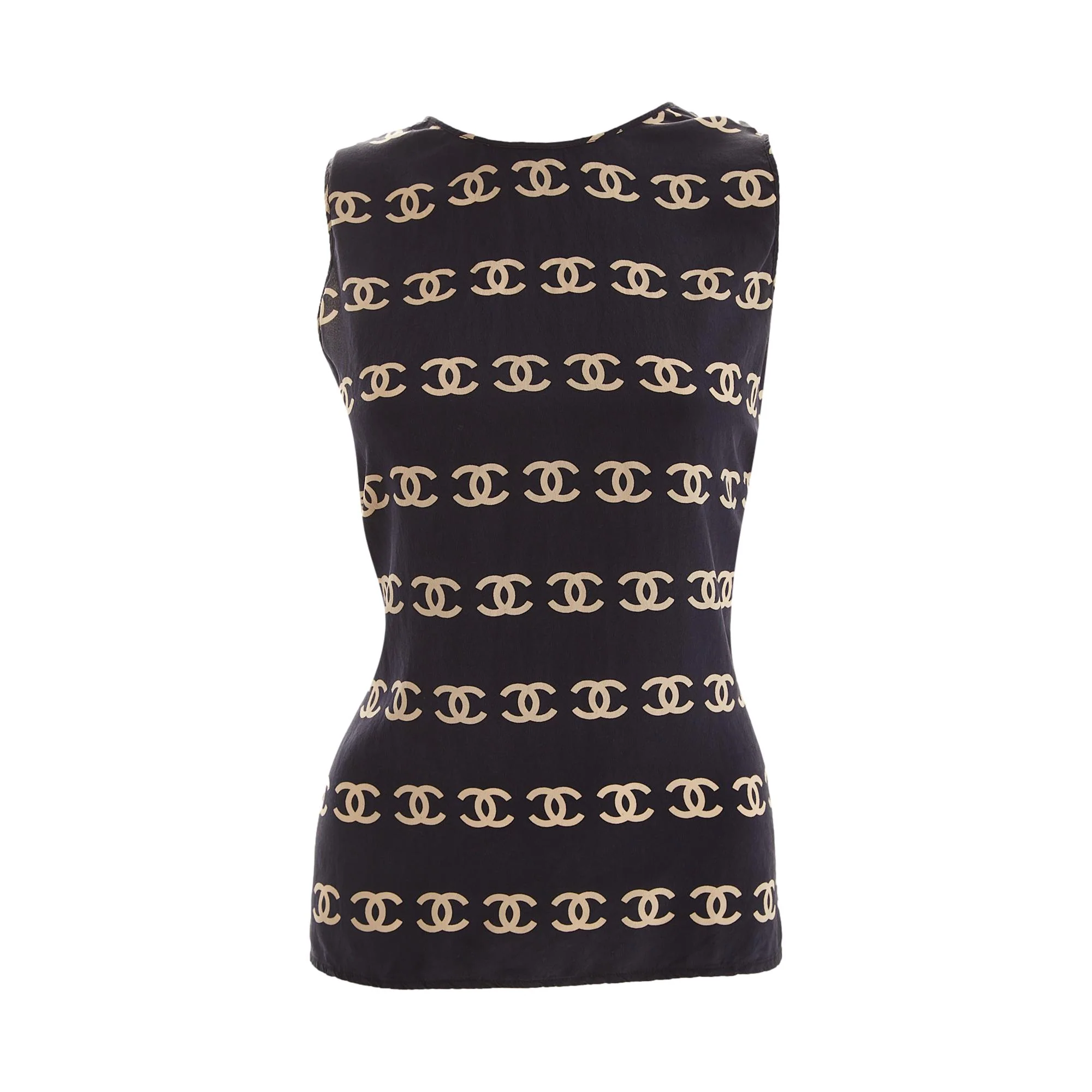 Chanel Navy Logo Tank
