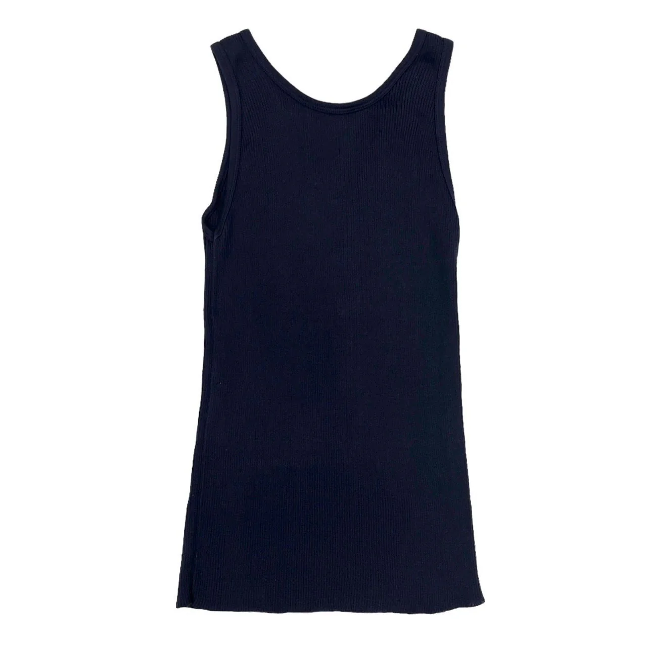 Chanel Navy Ribbed Tank - Image 2