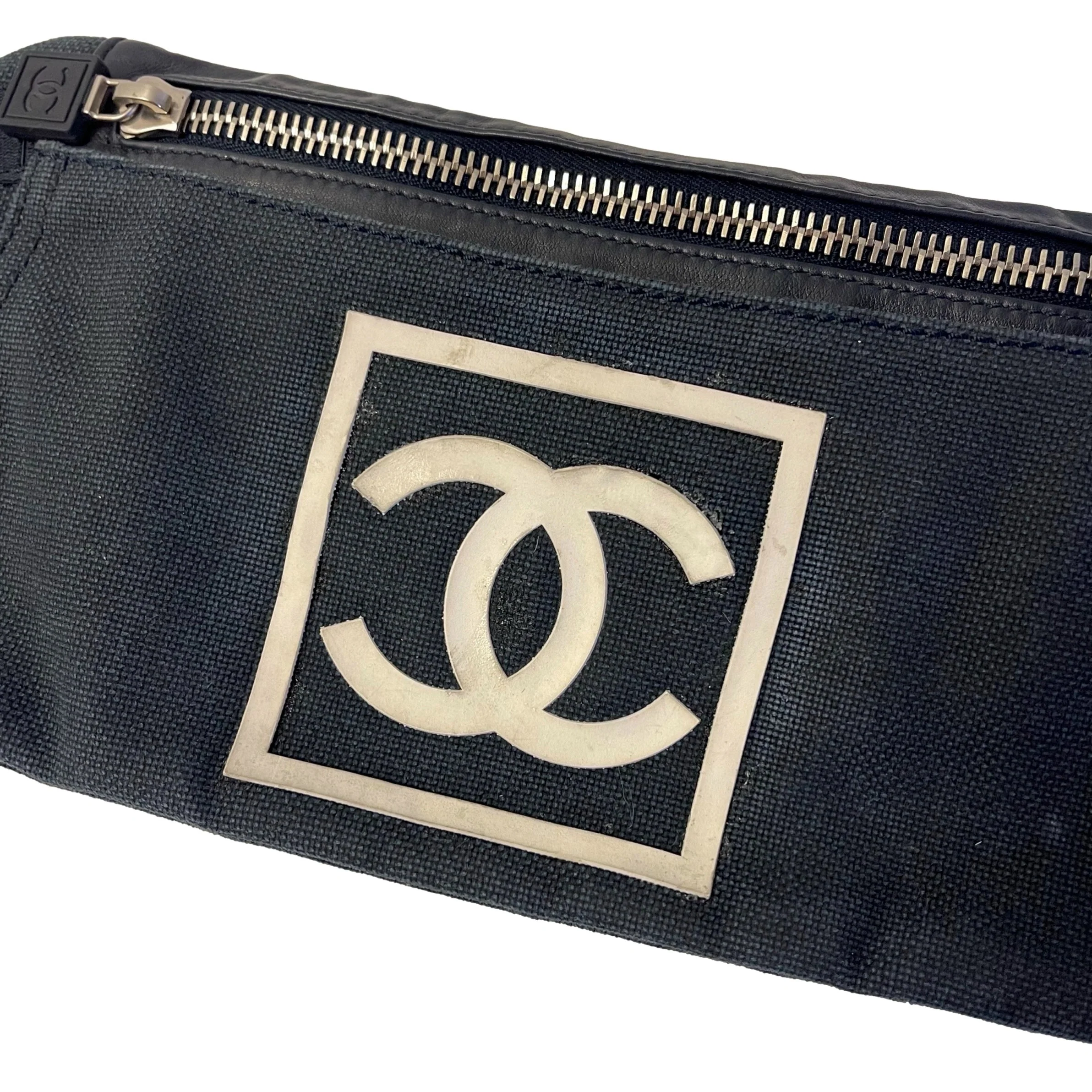 Chanel Navy Sport Belt Bag - Image 3