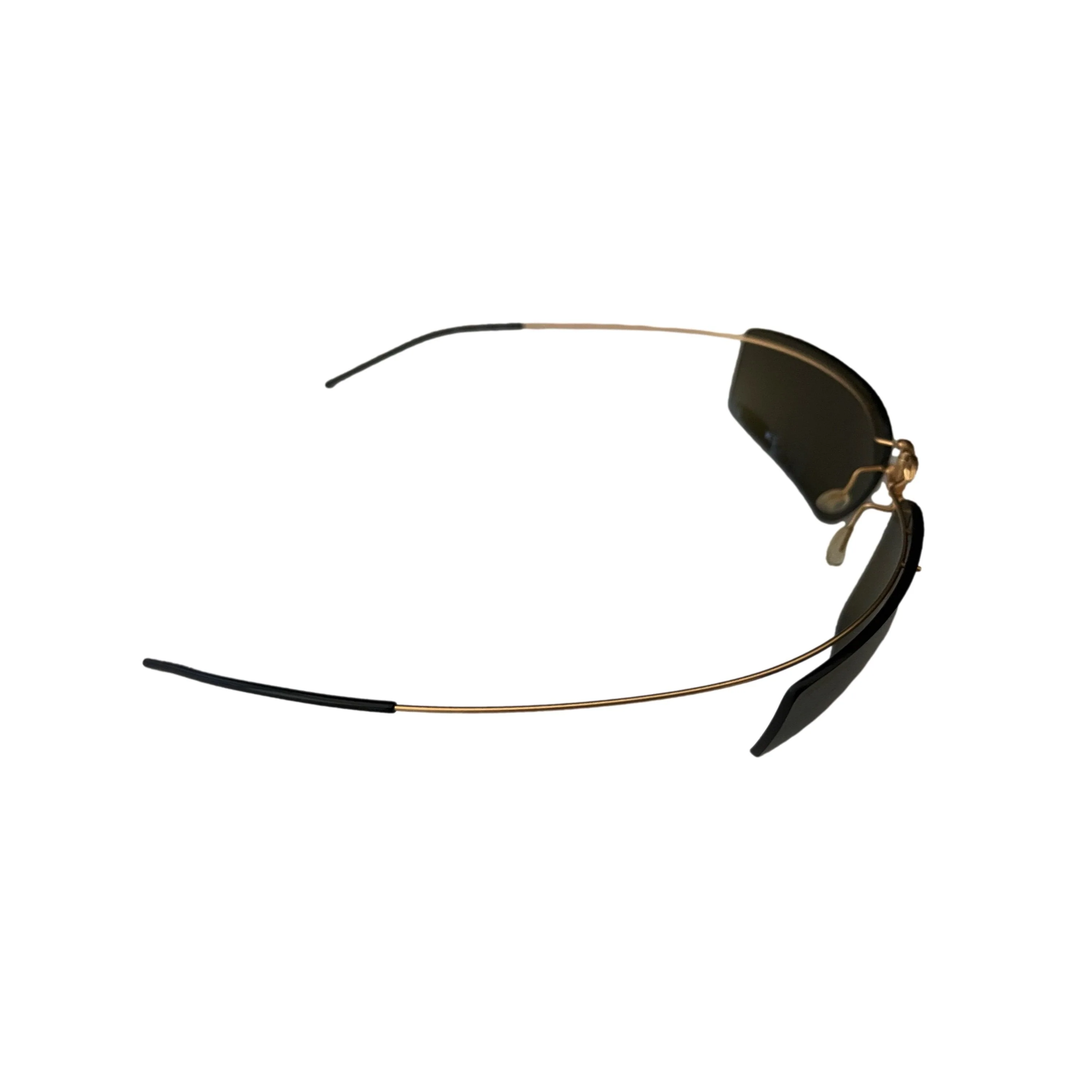 Chanel Olive Center Logo Folding Sunglasses - Image 2