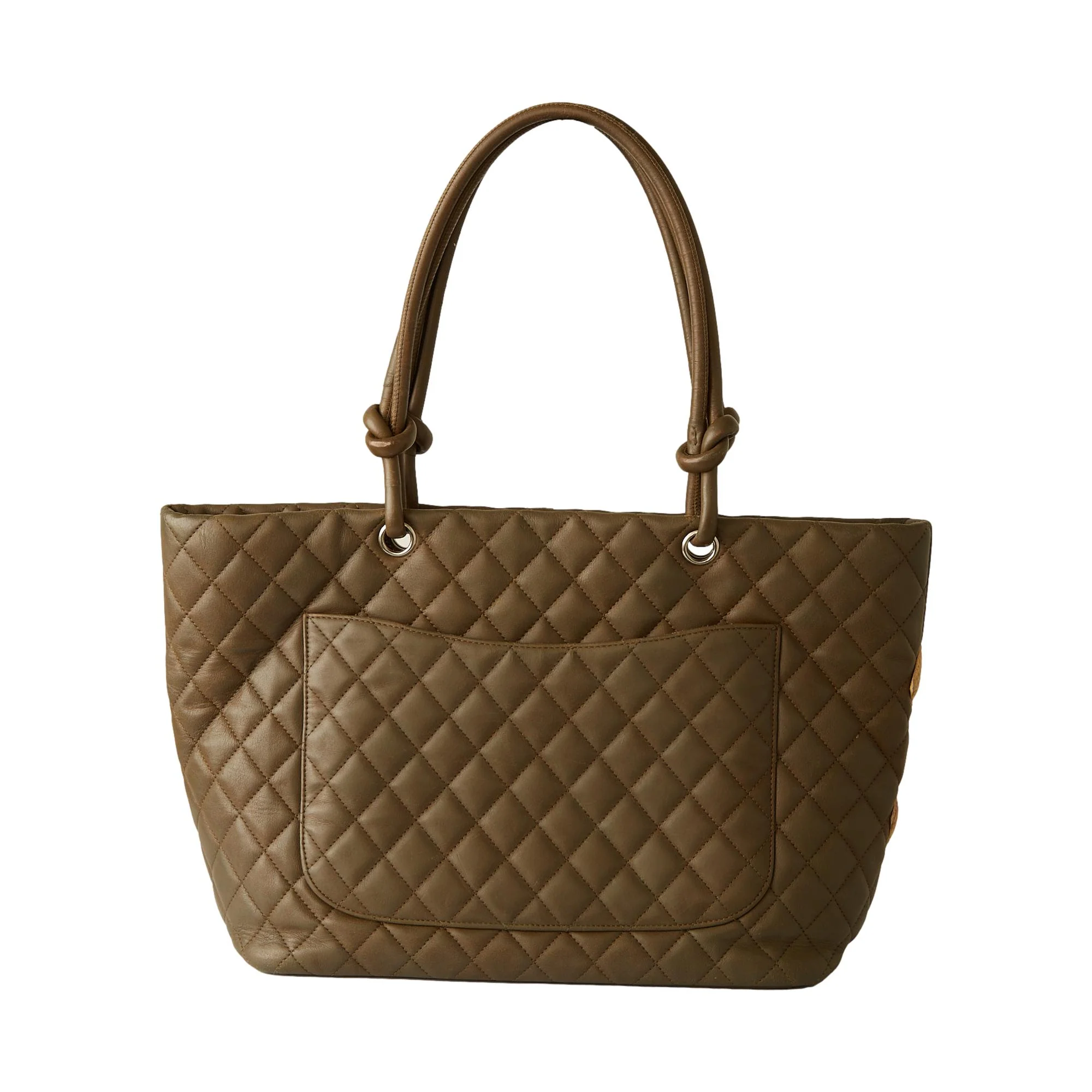 Chanel Olive Green Quilted Cambon Shoulder Bag - Image 2
