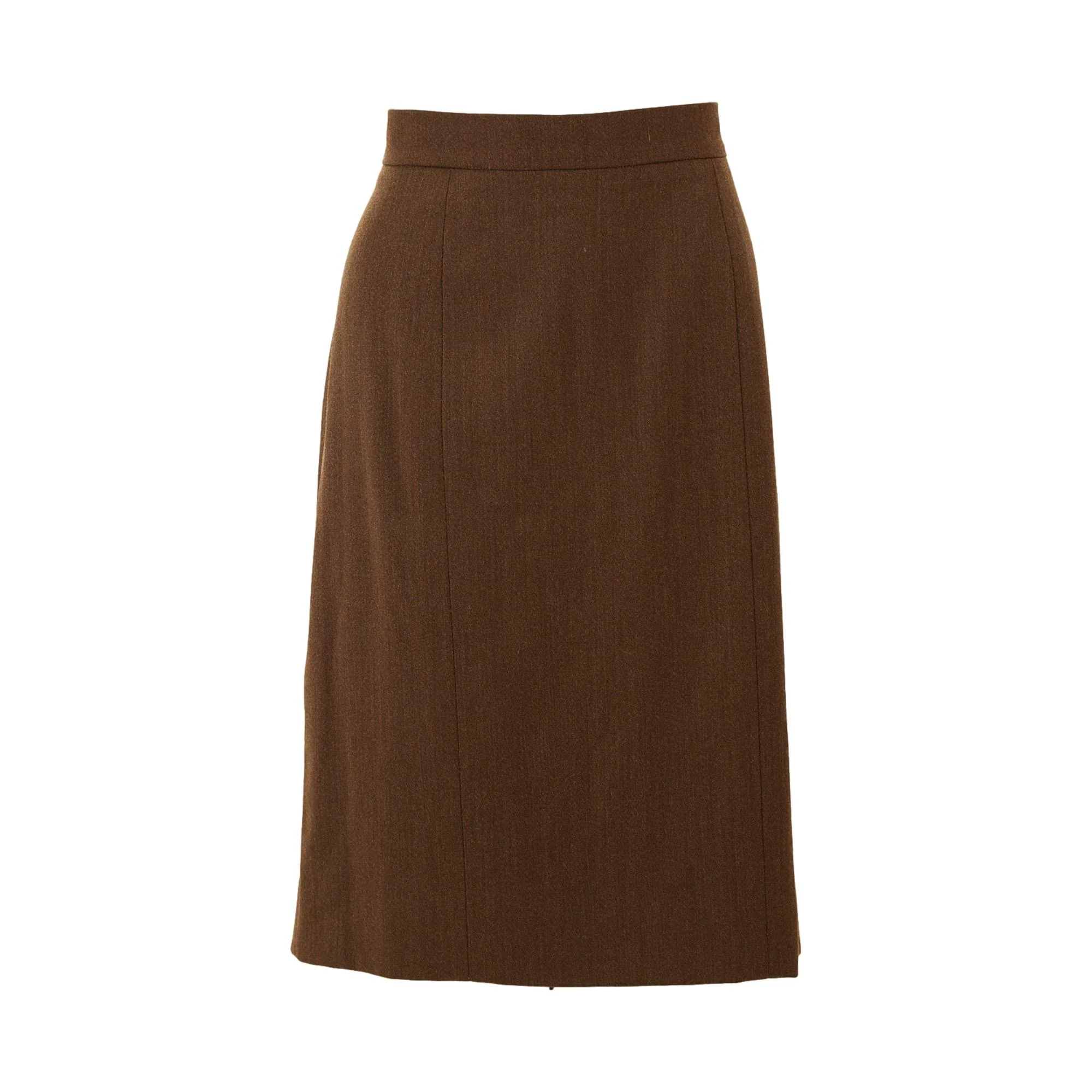 Chanel Olive Logo Button Skirt Set - Image 4