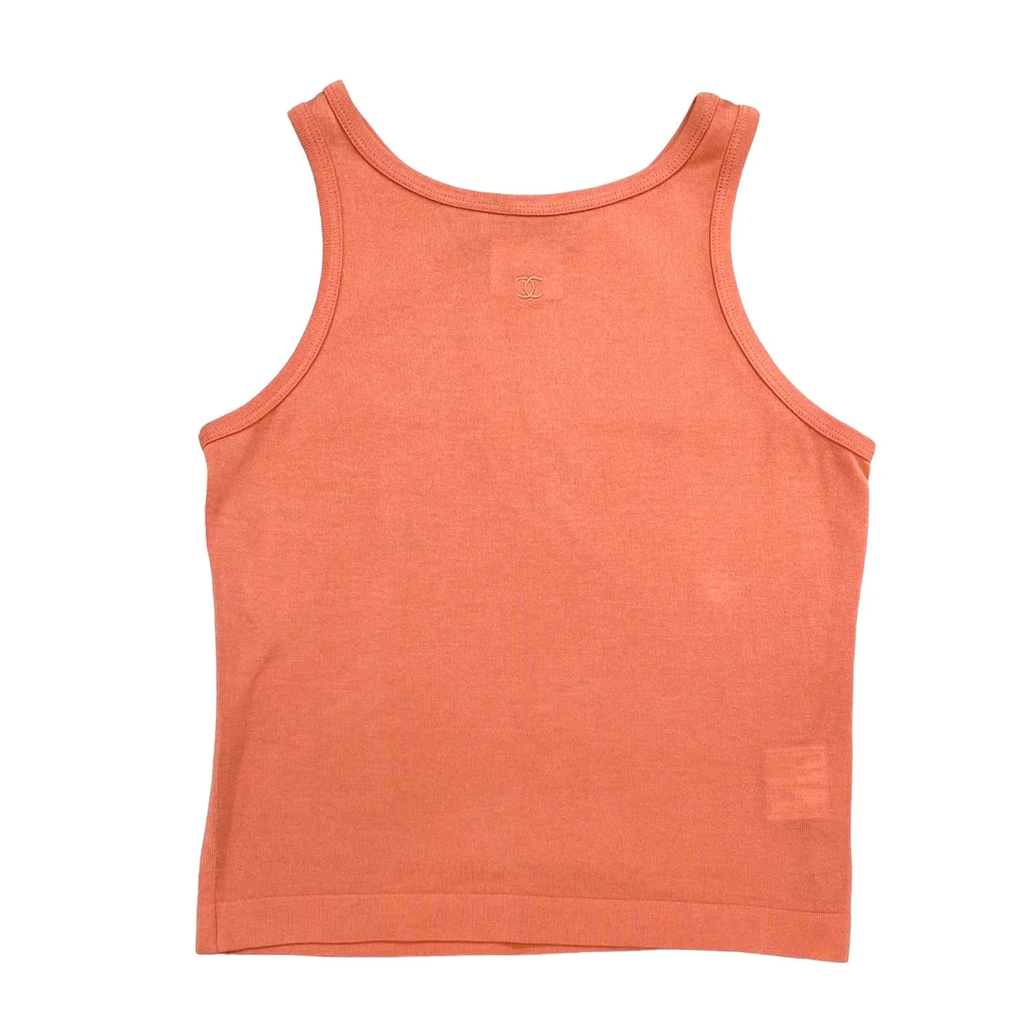 Chanel Orange Logo Tank
