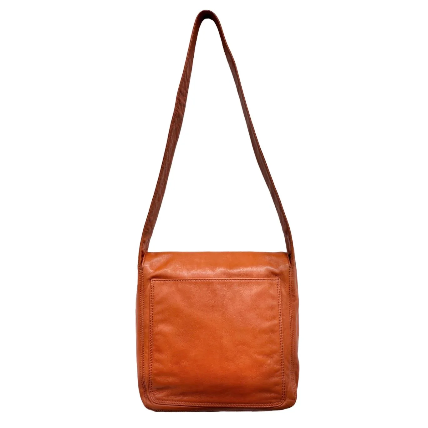 Chanel Orange Logo Shoulder Bag - Image 2