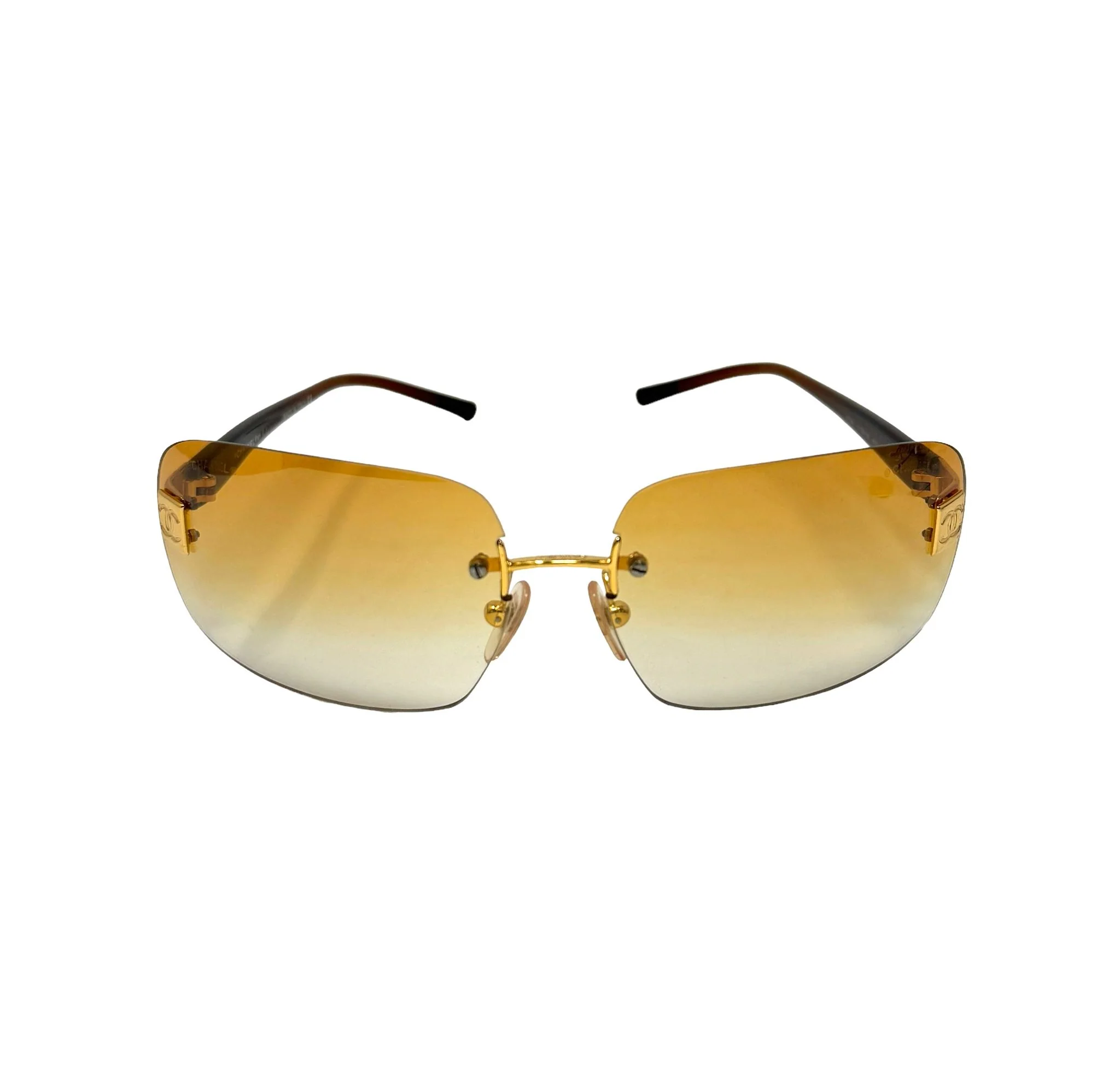 Chanel Orange Logo Sunglasses - Image 3