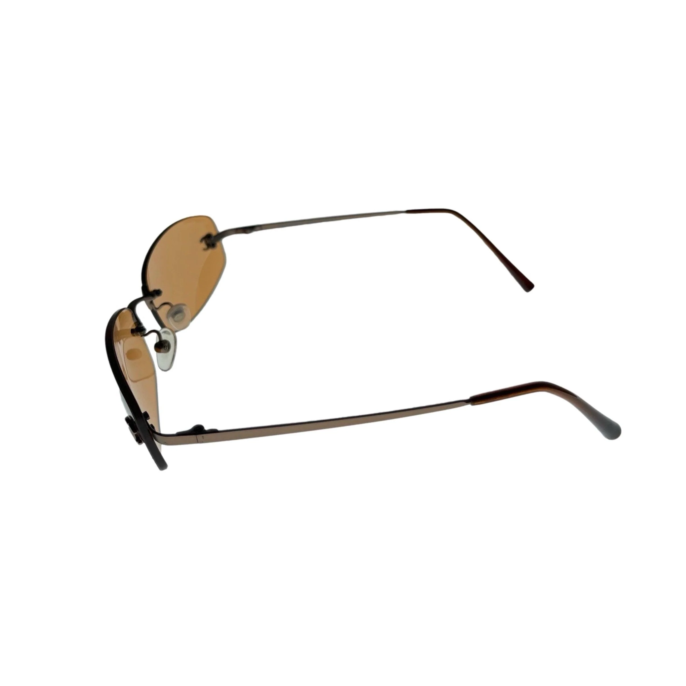 Chanel Orange Mini Rimless Sunglasses - Image 2
