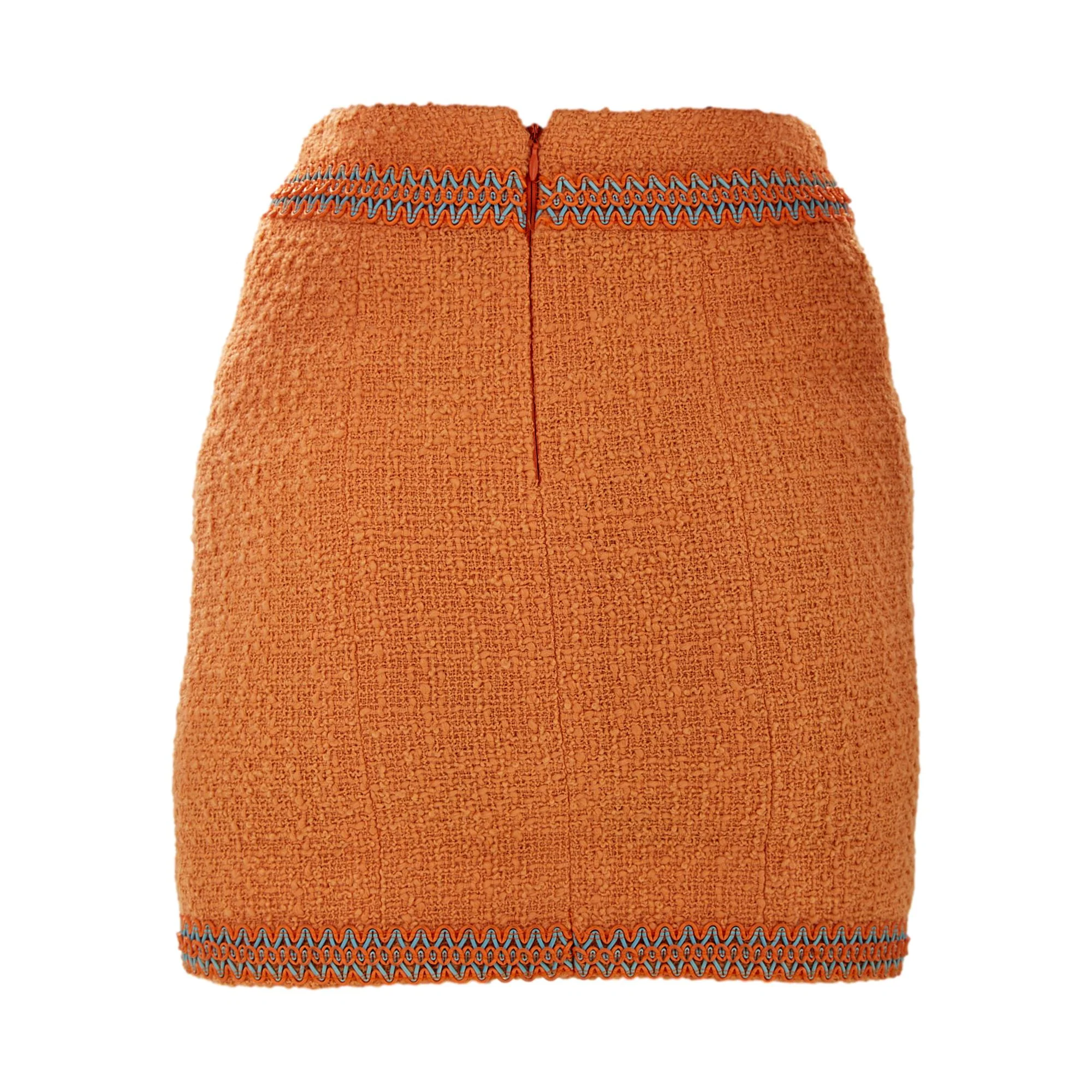Chanel Orange Rare Logo Skirt - Image 2