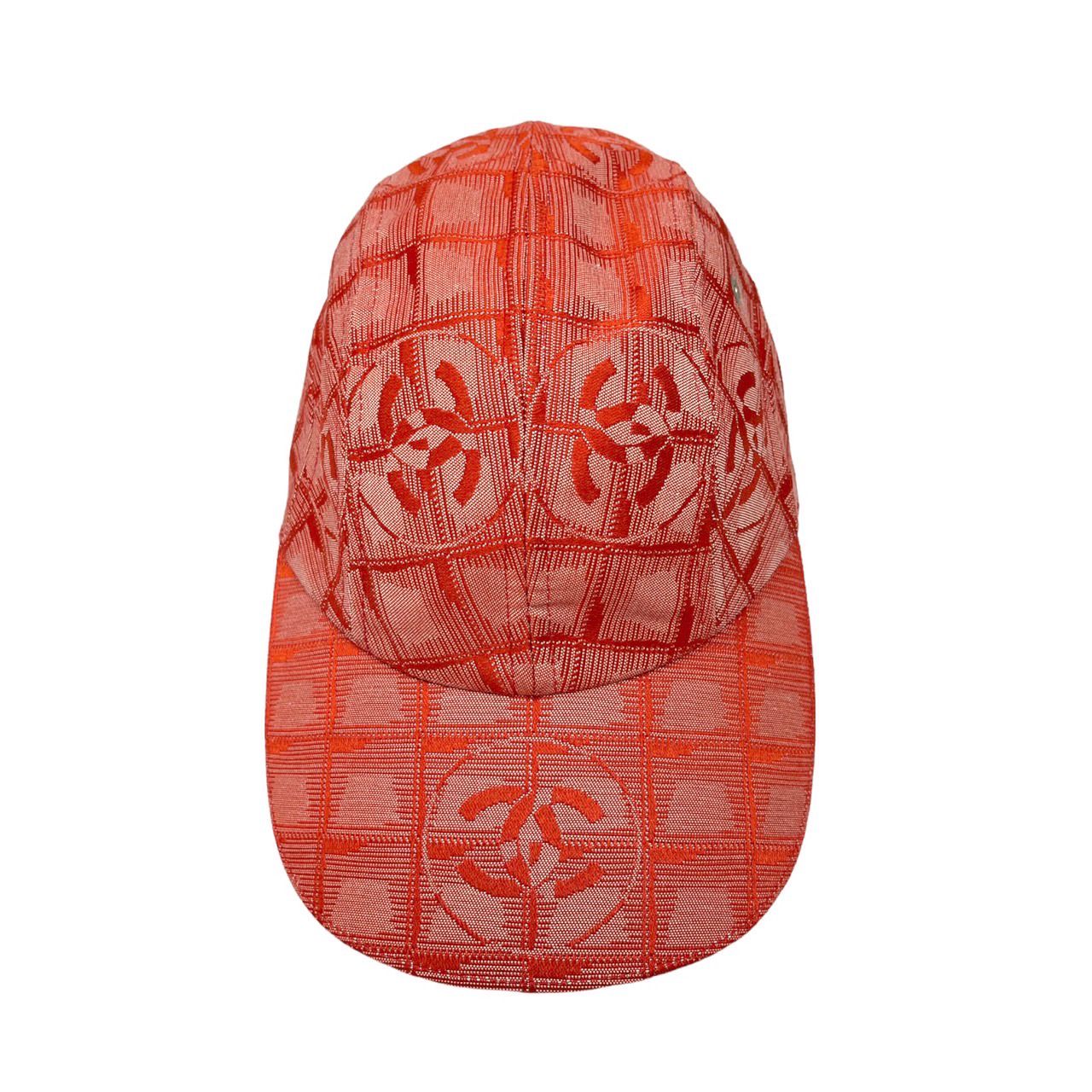 Chanel Orange Sport Logo Hat - Image 2