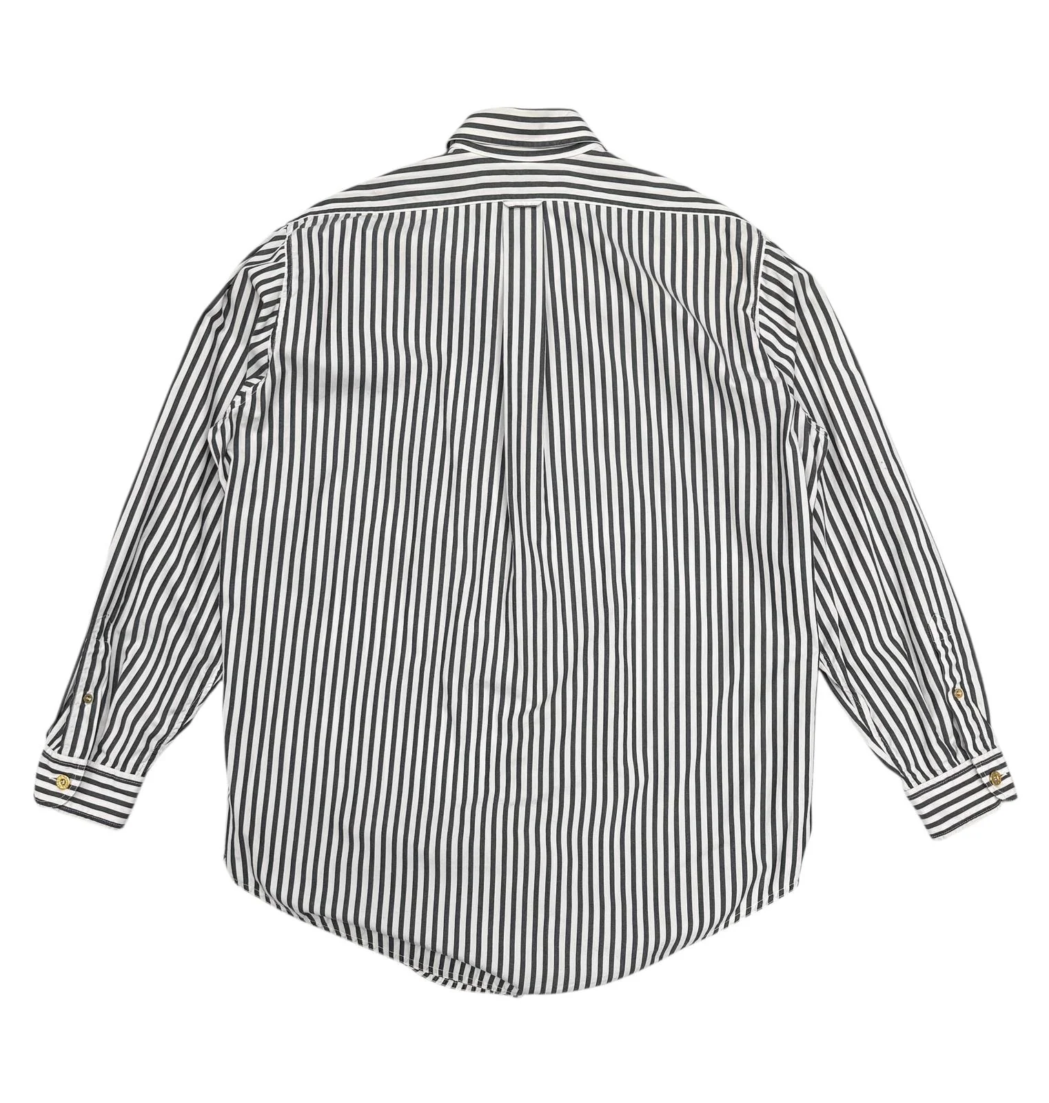 Chanel Oversized Black + White Striped Button Down Top - Image 2
