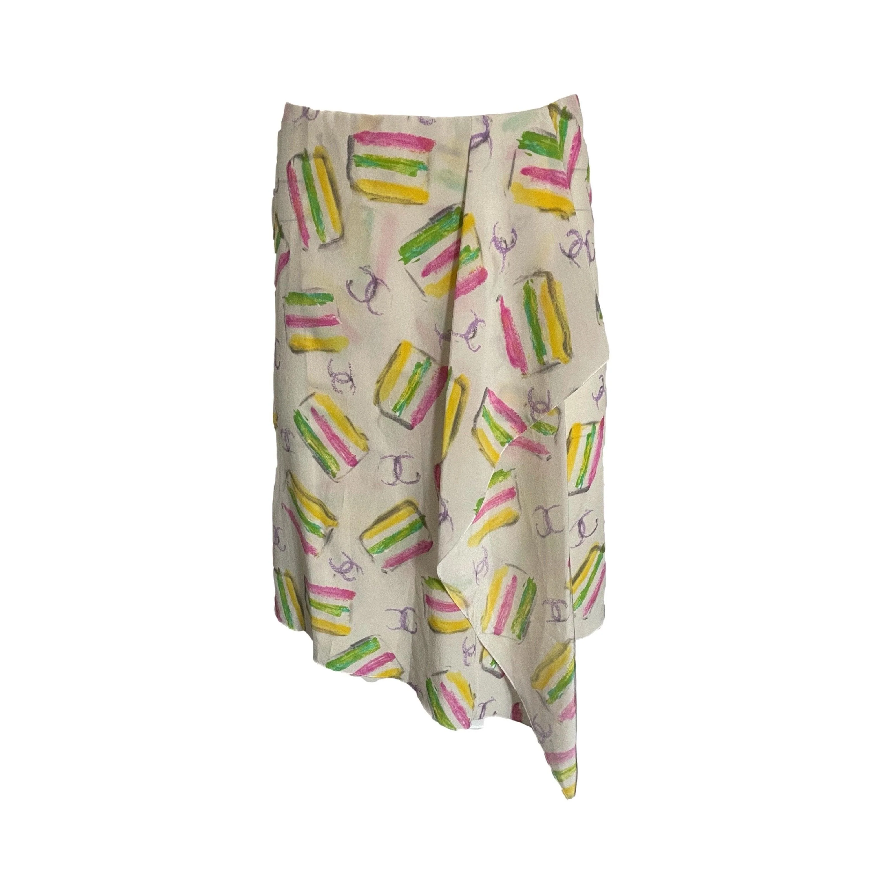 Chanel Pastel Cake Print Skirt