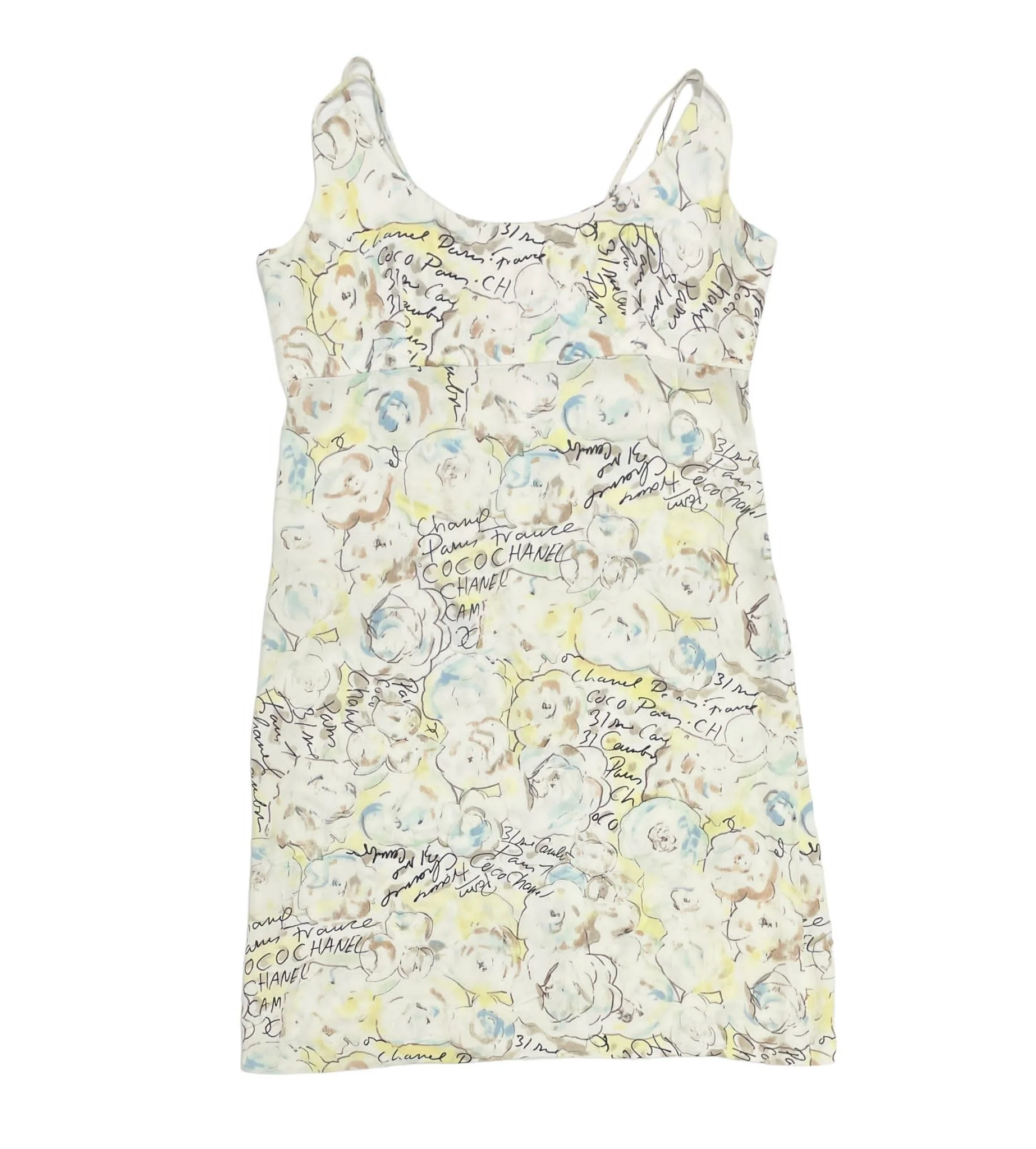 Chanel Pastel Floral Print Dress
