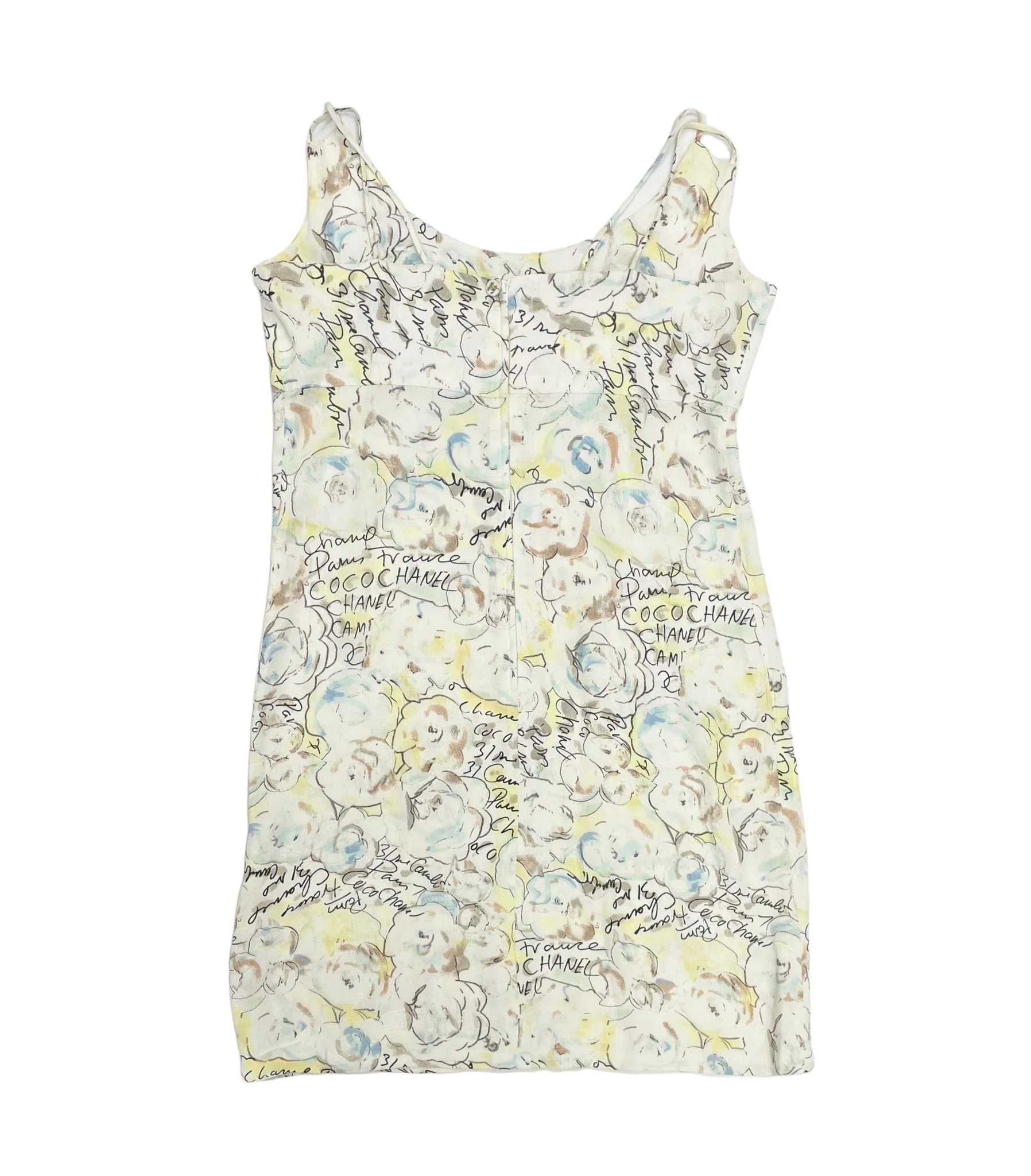 Chanel Pastel Floral Print Dress - Image 2