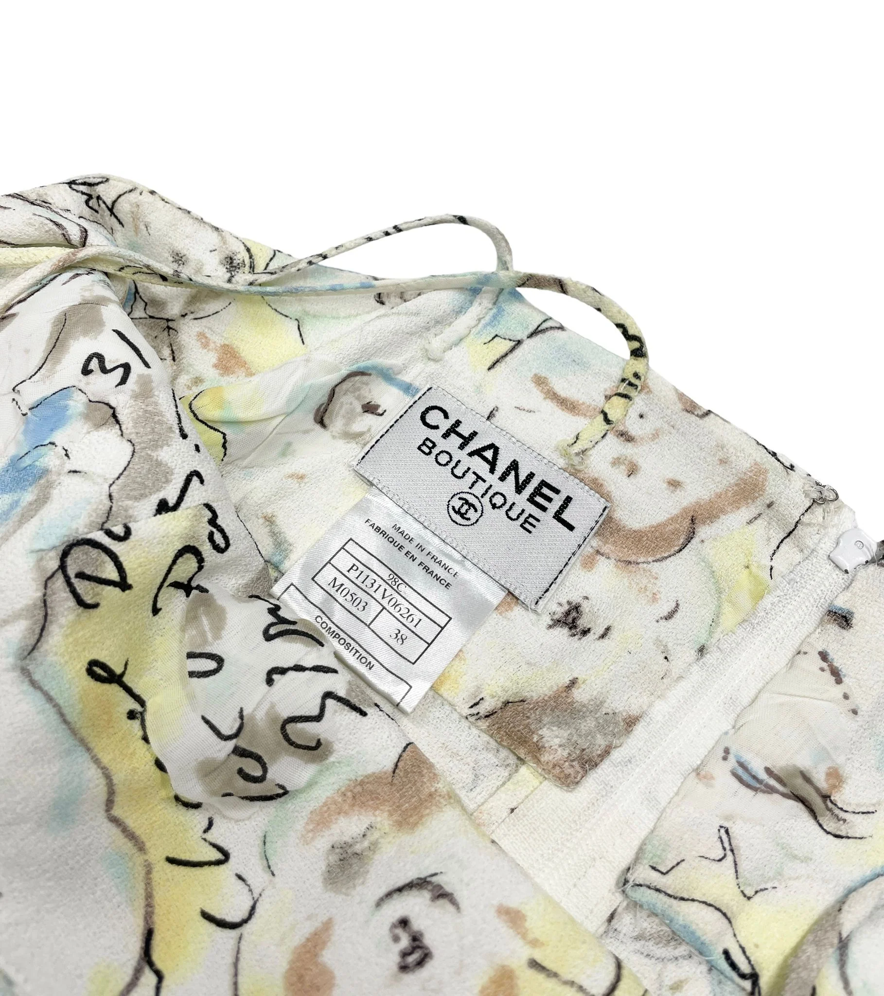 Chanel Pastel Floral Print Dress - Image 3